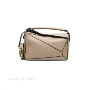 Loewe Small Puzzle Bag Sand Mink Grained Calfskin