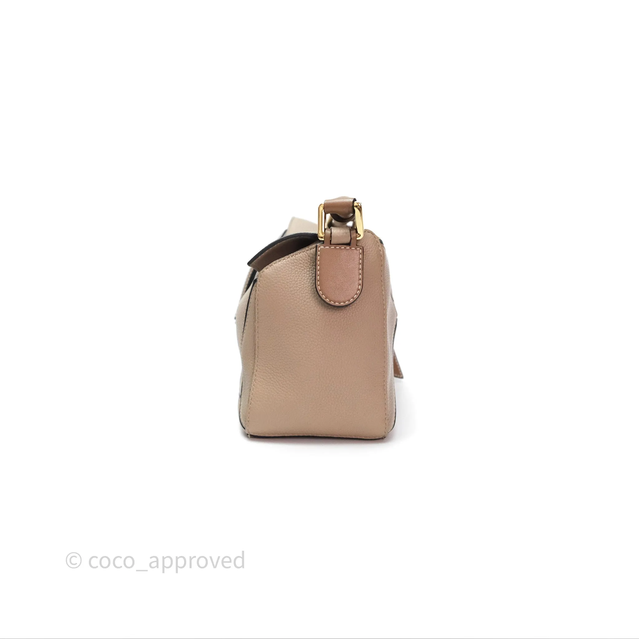 Loewe Small Puzzle Bag Sand Mink Grained Calfskin