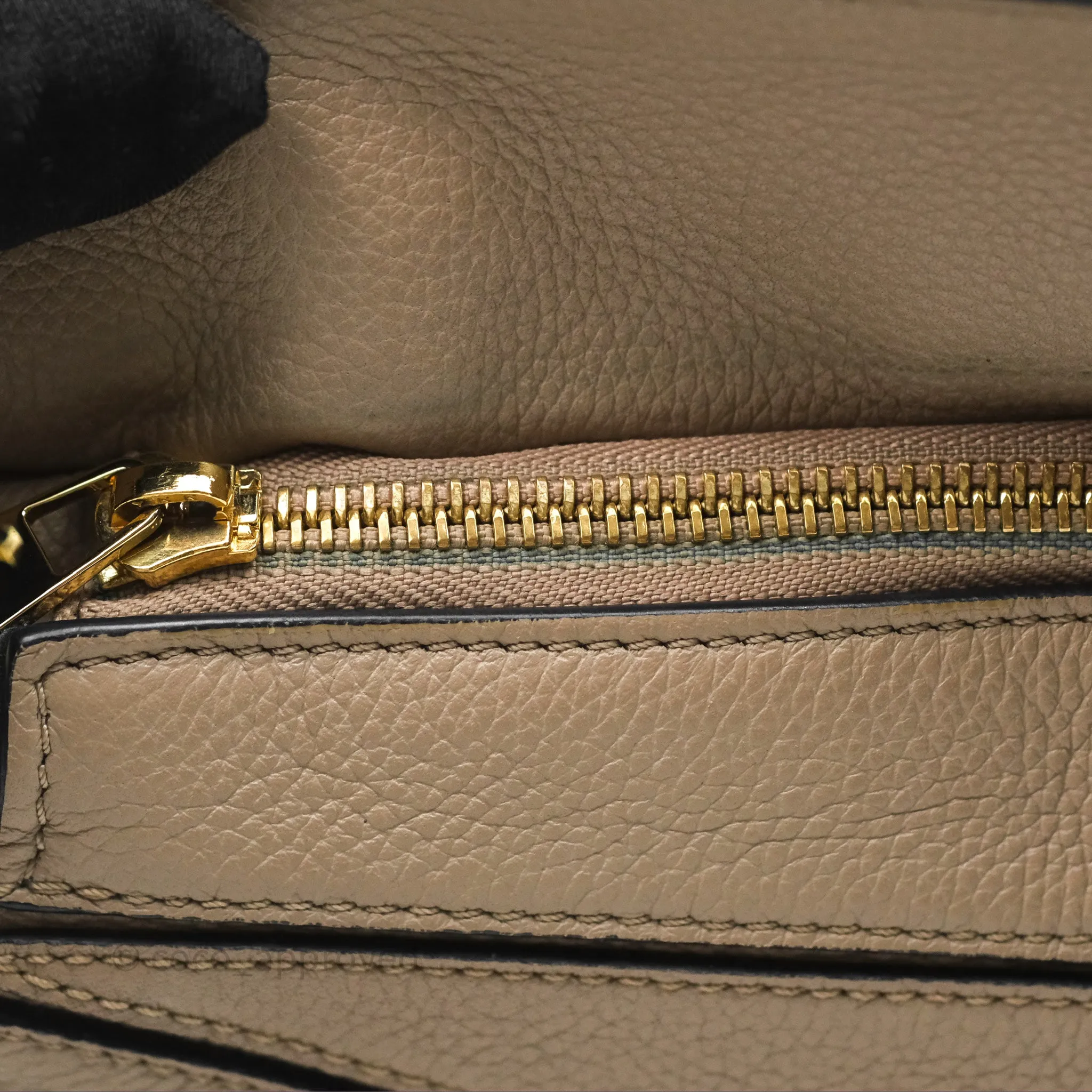 Loewe Small Puzzle Bag Sand Mink Grained Calfskin