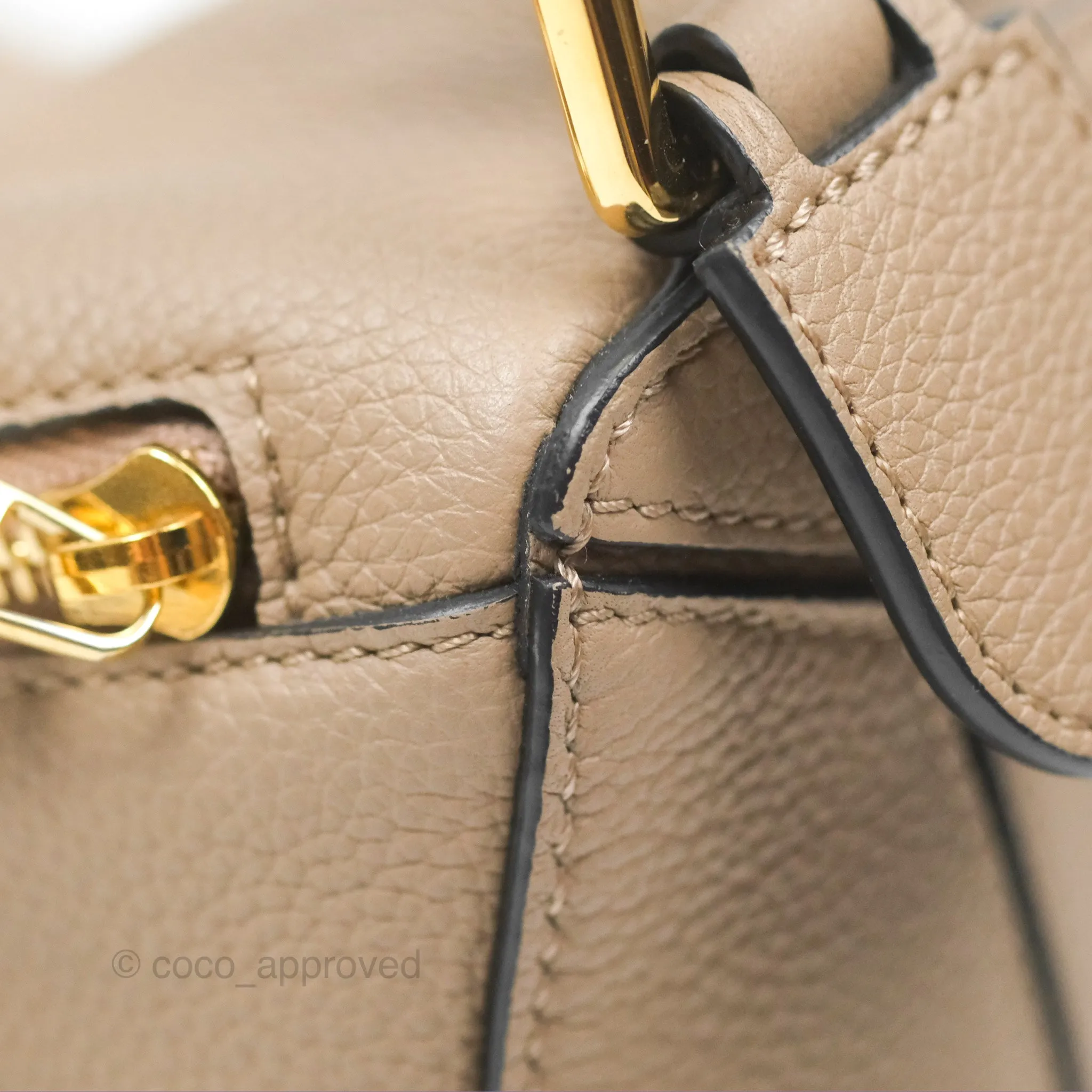 Loewe Small Puzzle Bag Sand Mink Grained Calfskin