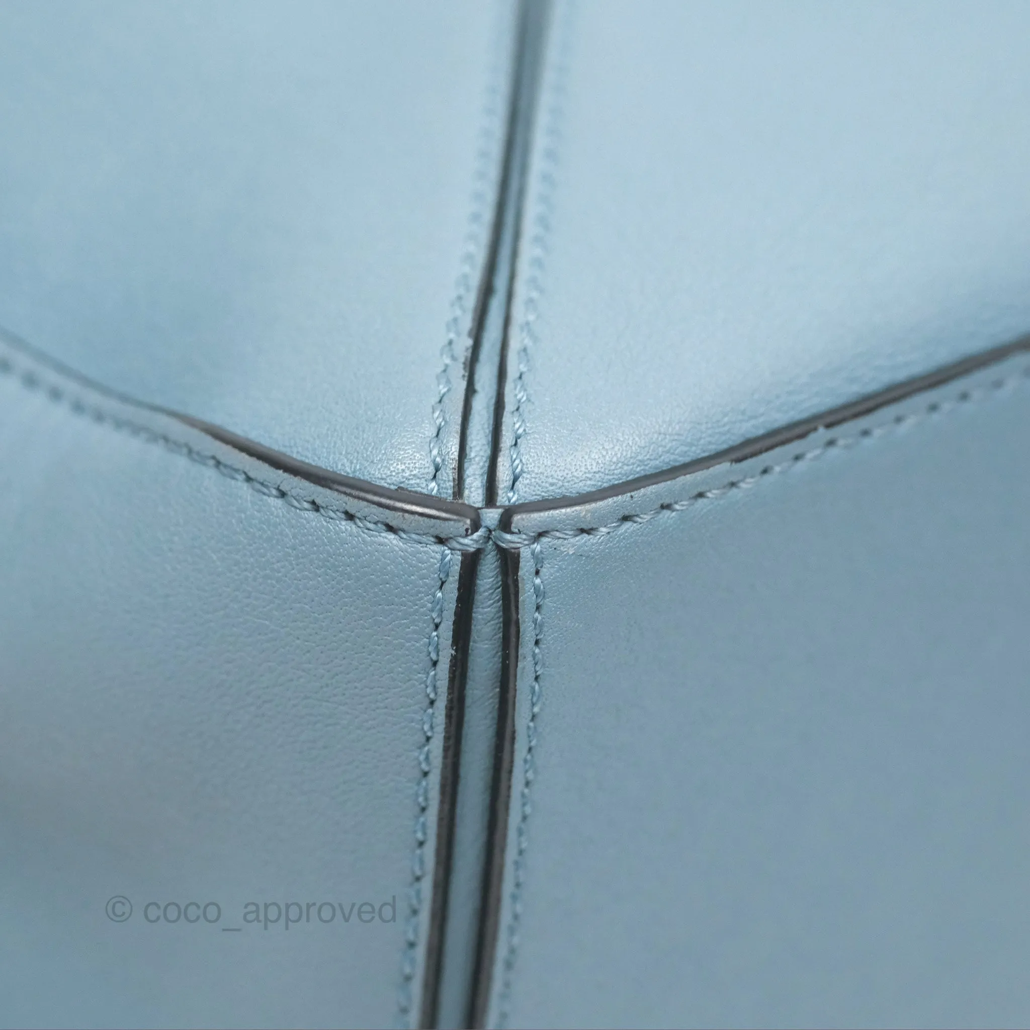 Loewe Small Puzzle Bag Stone Blue Calfskin