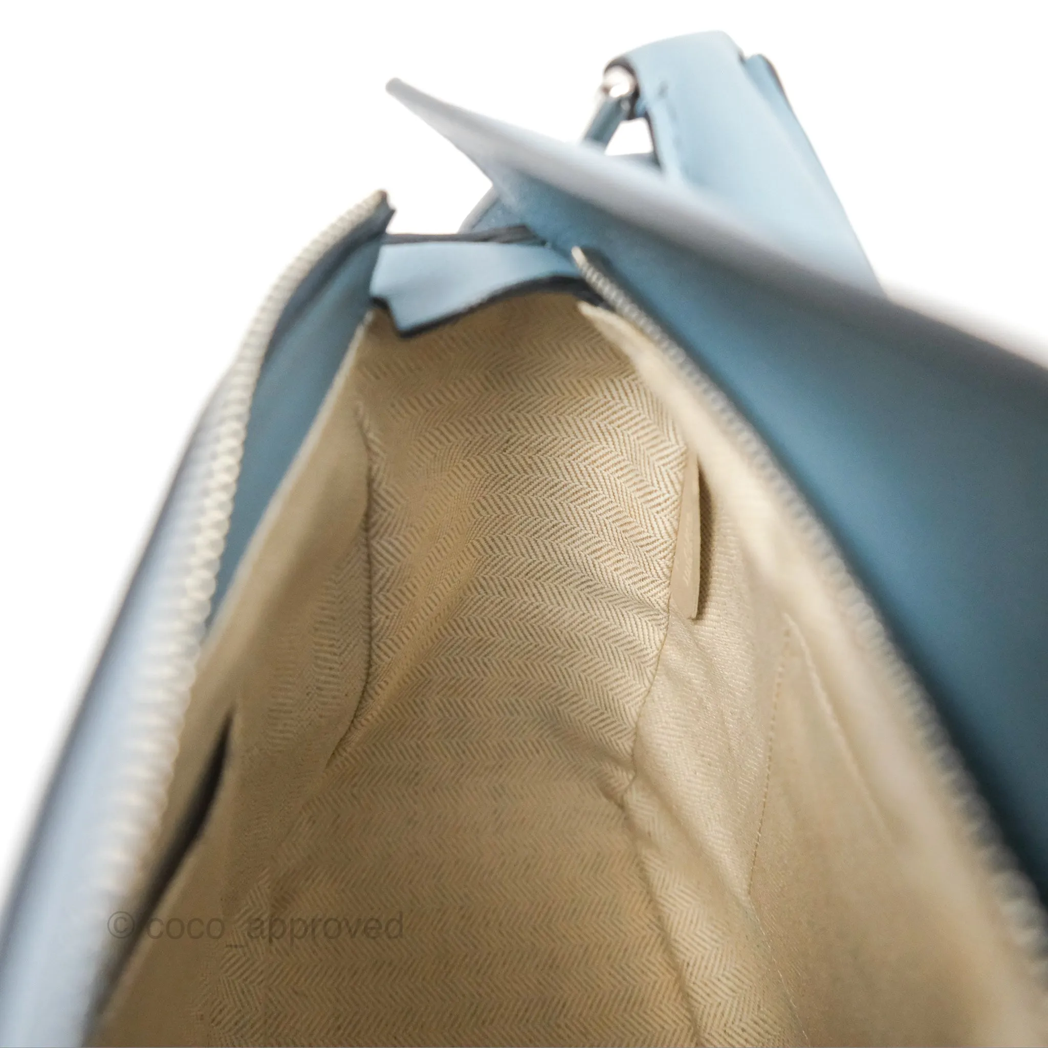 Loewe Small Puzzle Bag Stone Blue Calfskin