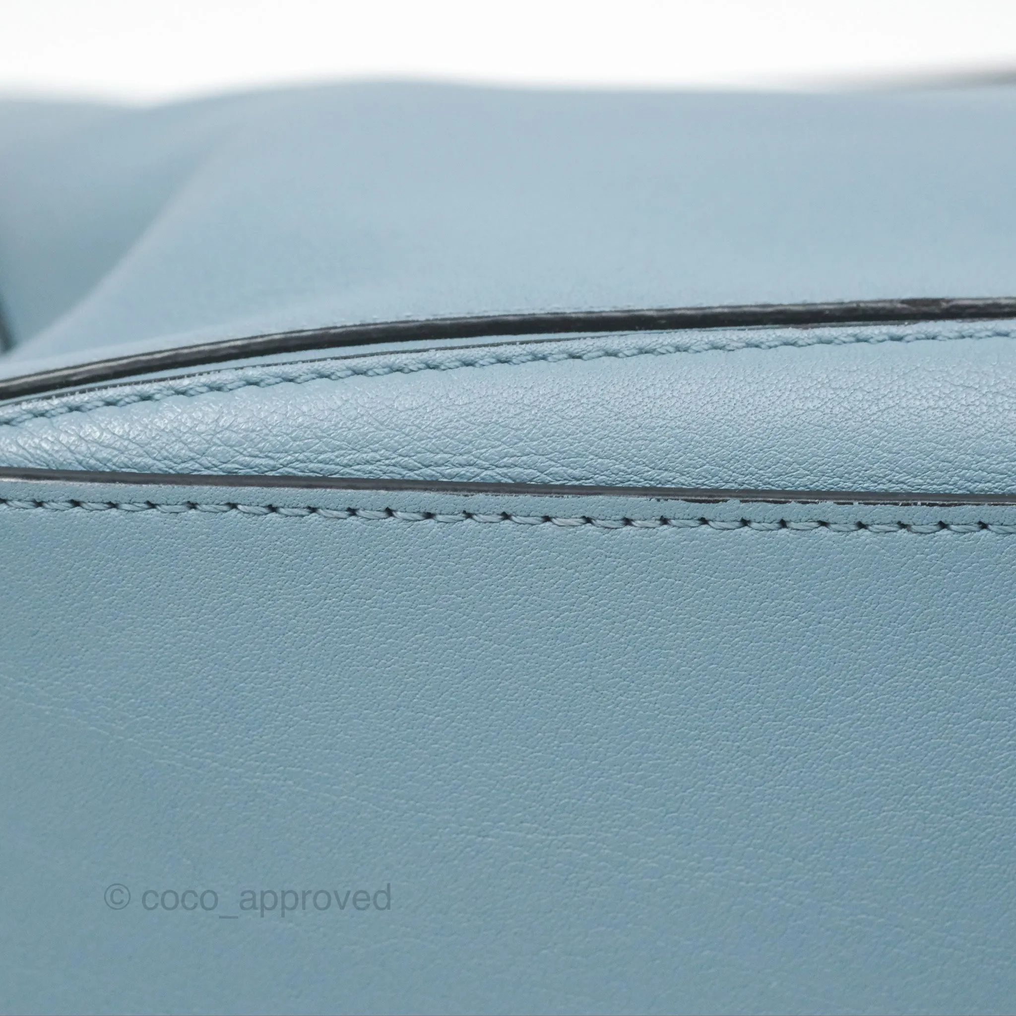 Loewe Small Puzzle Bag Stone Blue Calfskin