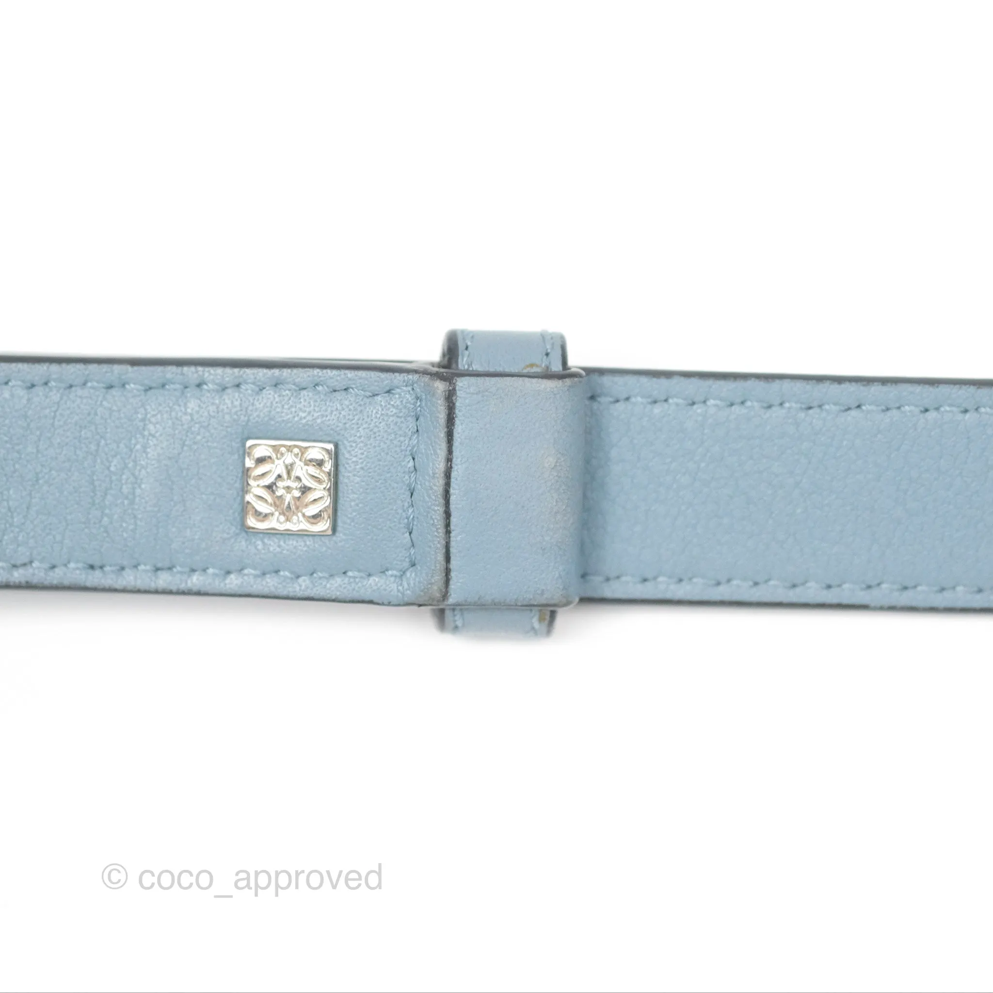 Loewe Small Puzzle Bag Stone Blue Calfskin