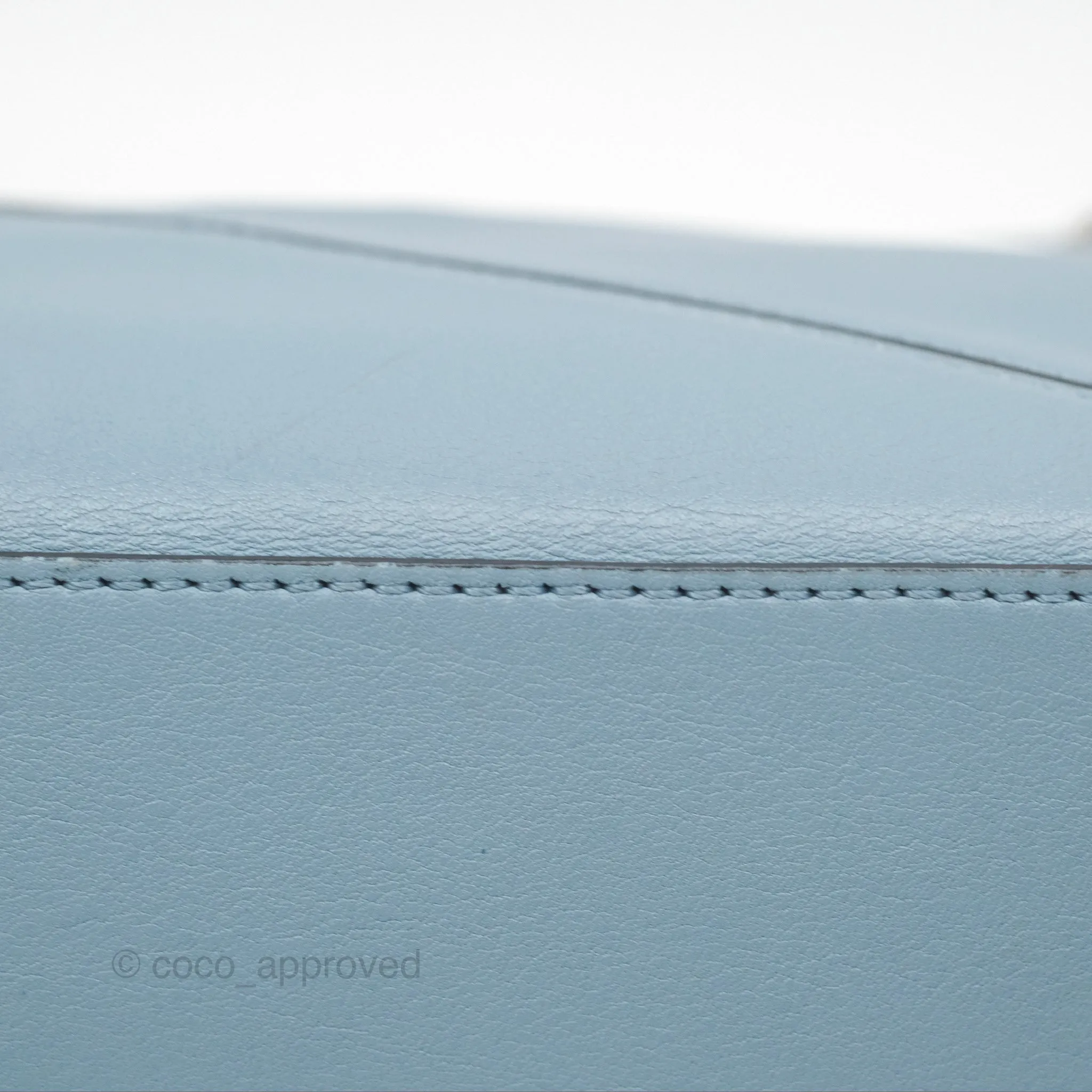 Loewe Small Puzzle Bag Stone Blue Calfskin