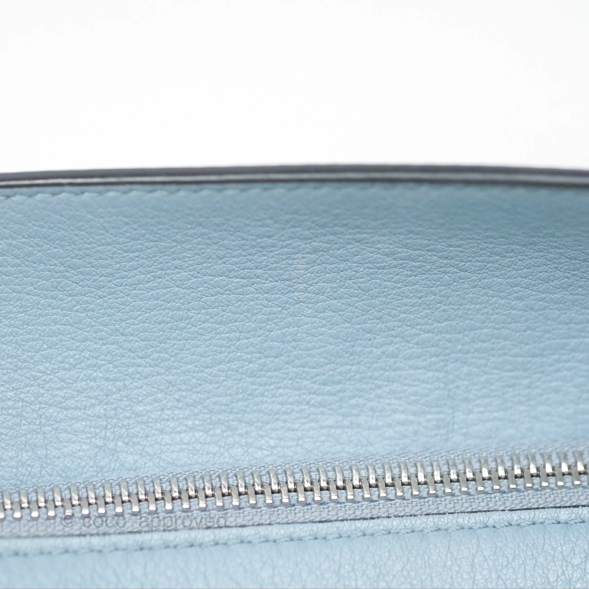 Loewe Small Puzzle Bag Stone Blue Calfskin