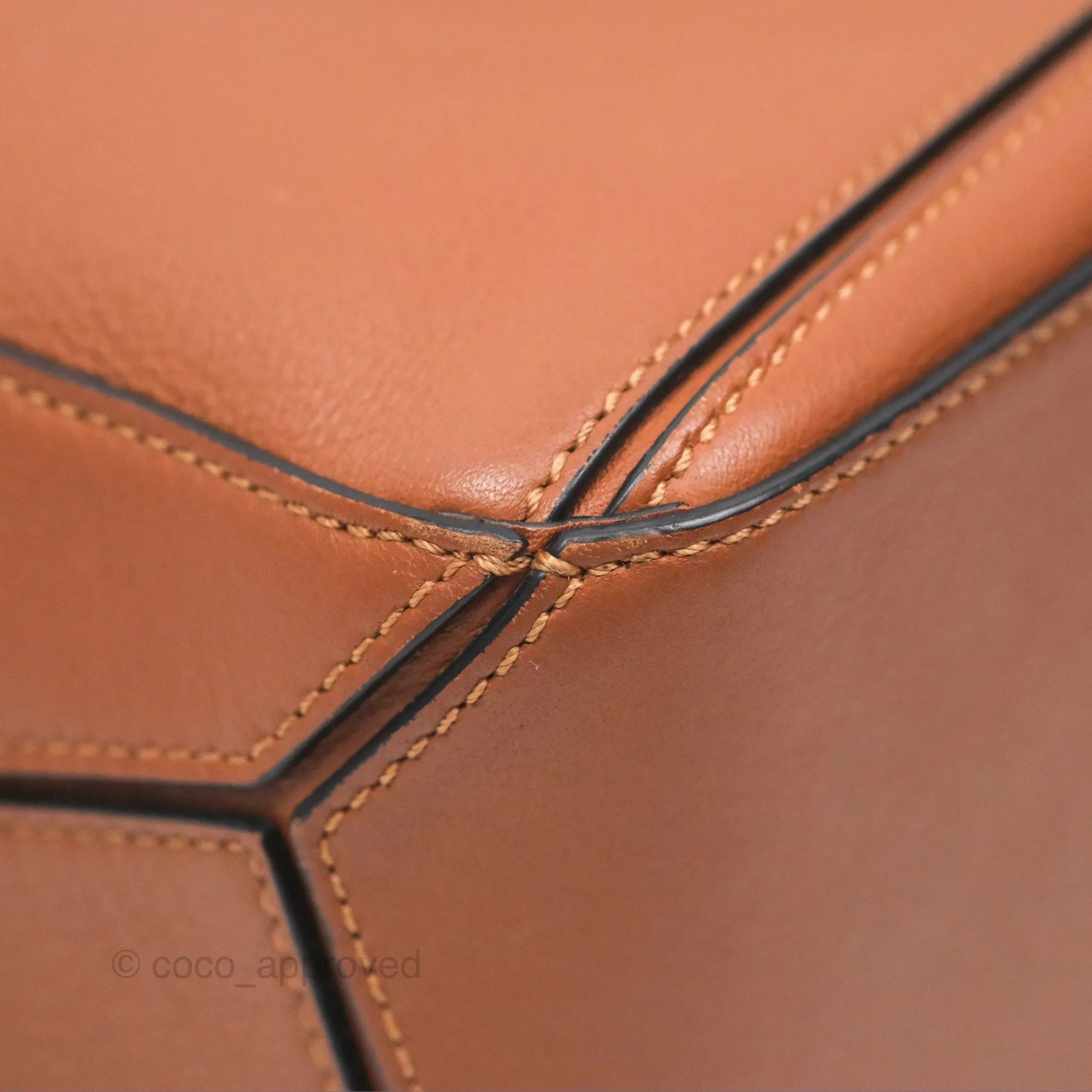 Loewe Small Puzzle Bag Tan Calfskin