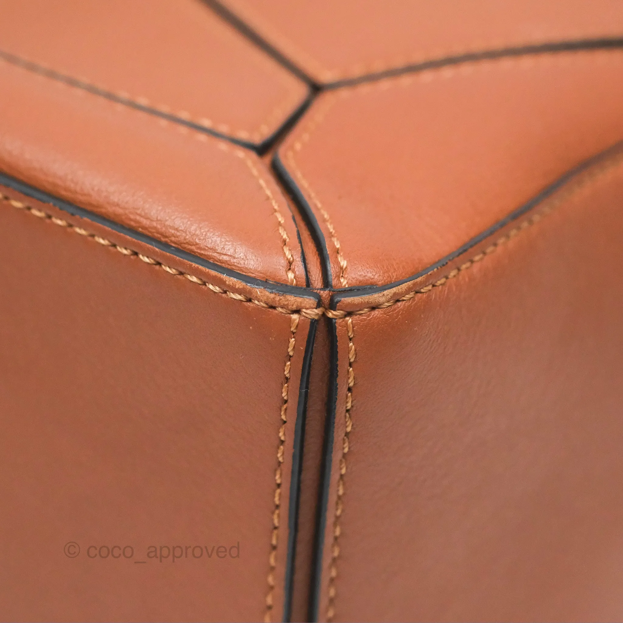 Loewe Small Puzzle Bag Tan Calfskin