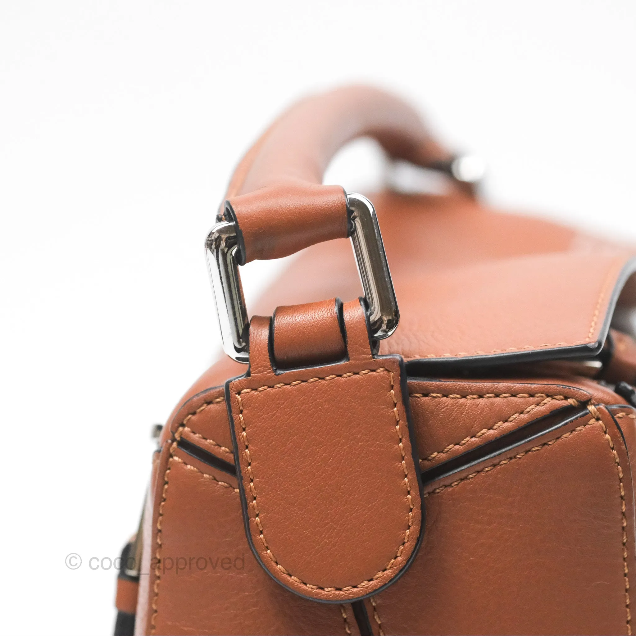 Loewe Small Puzzle Bag Tan Calfskin