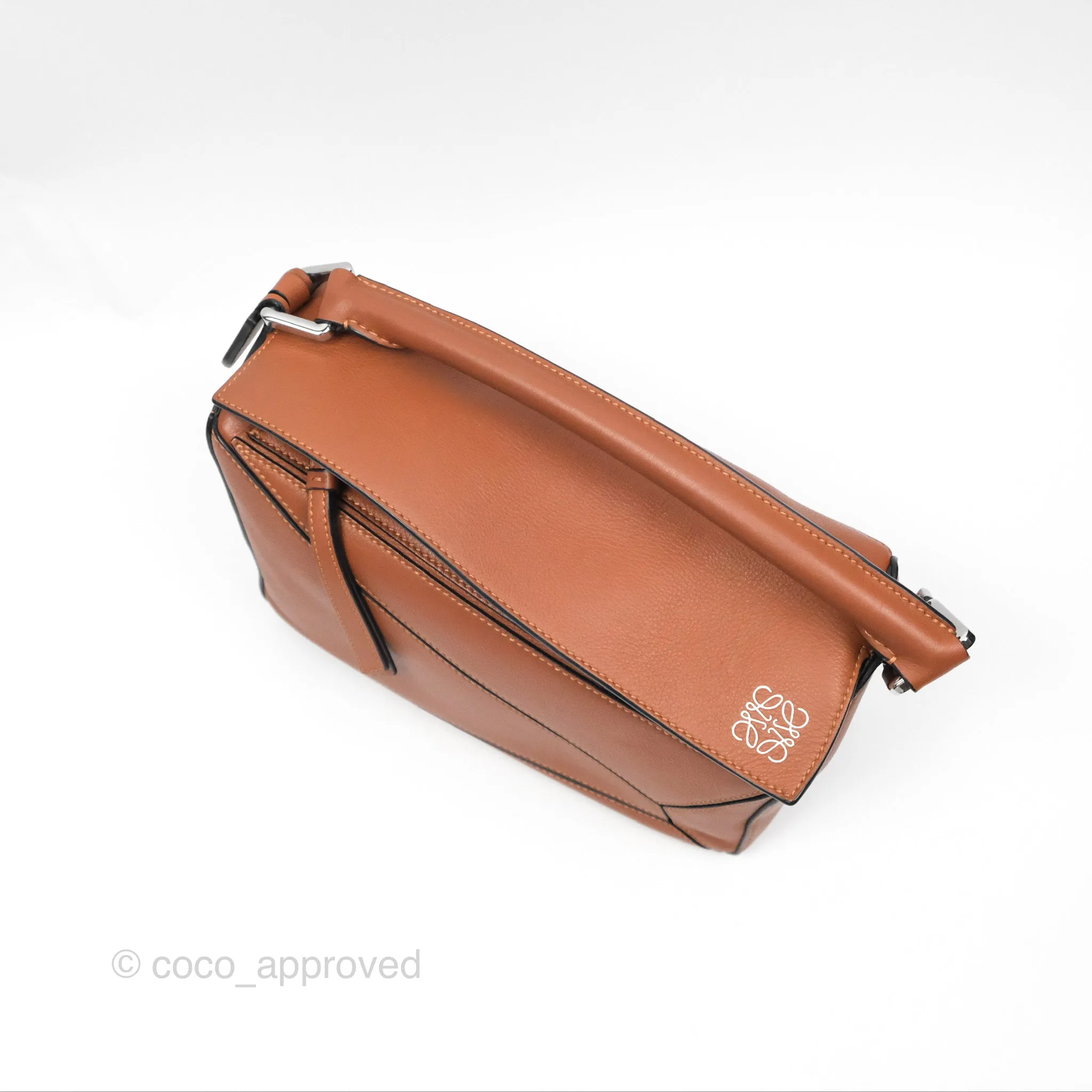 Loewe Small Puzzle Bag Tan Calfskin