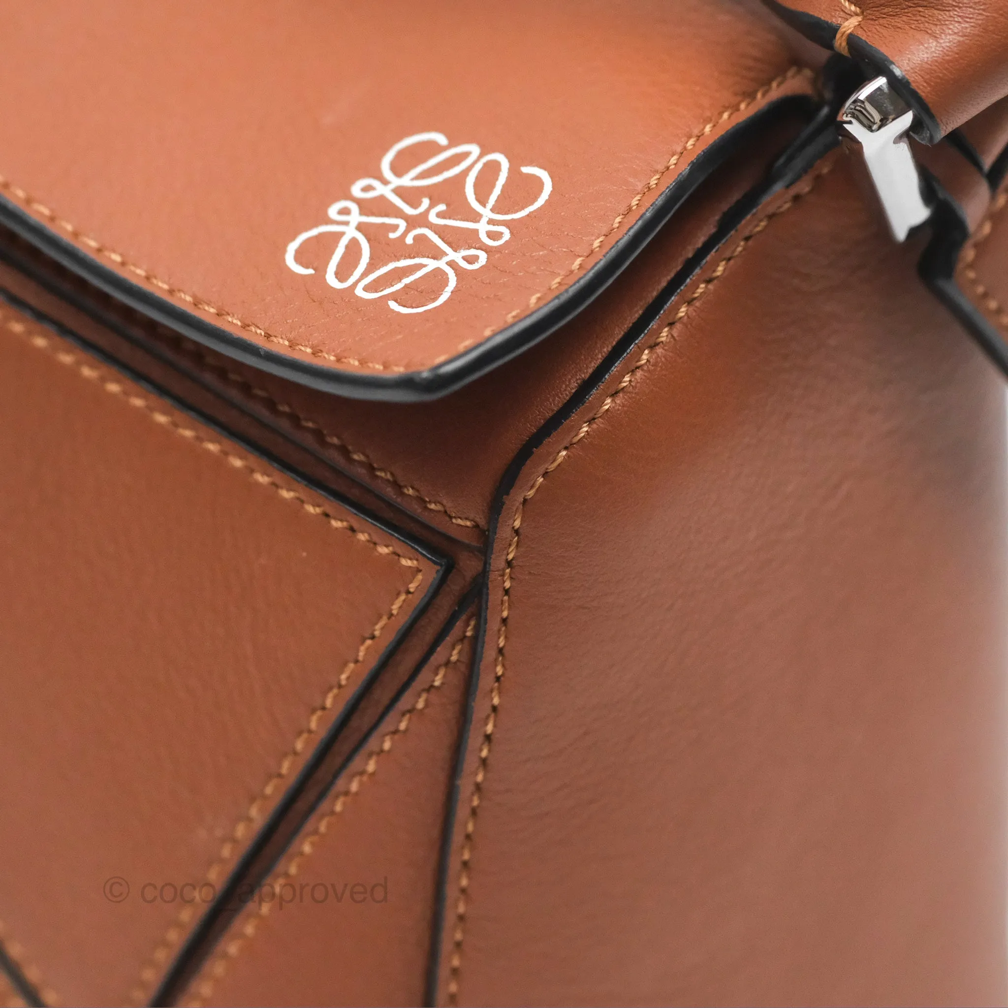 Loewe Small Puzzle Bag Tan Calfskin
