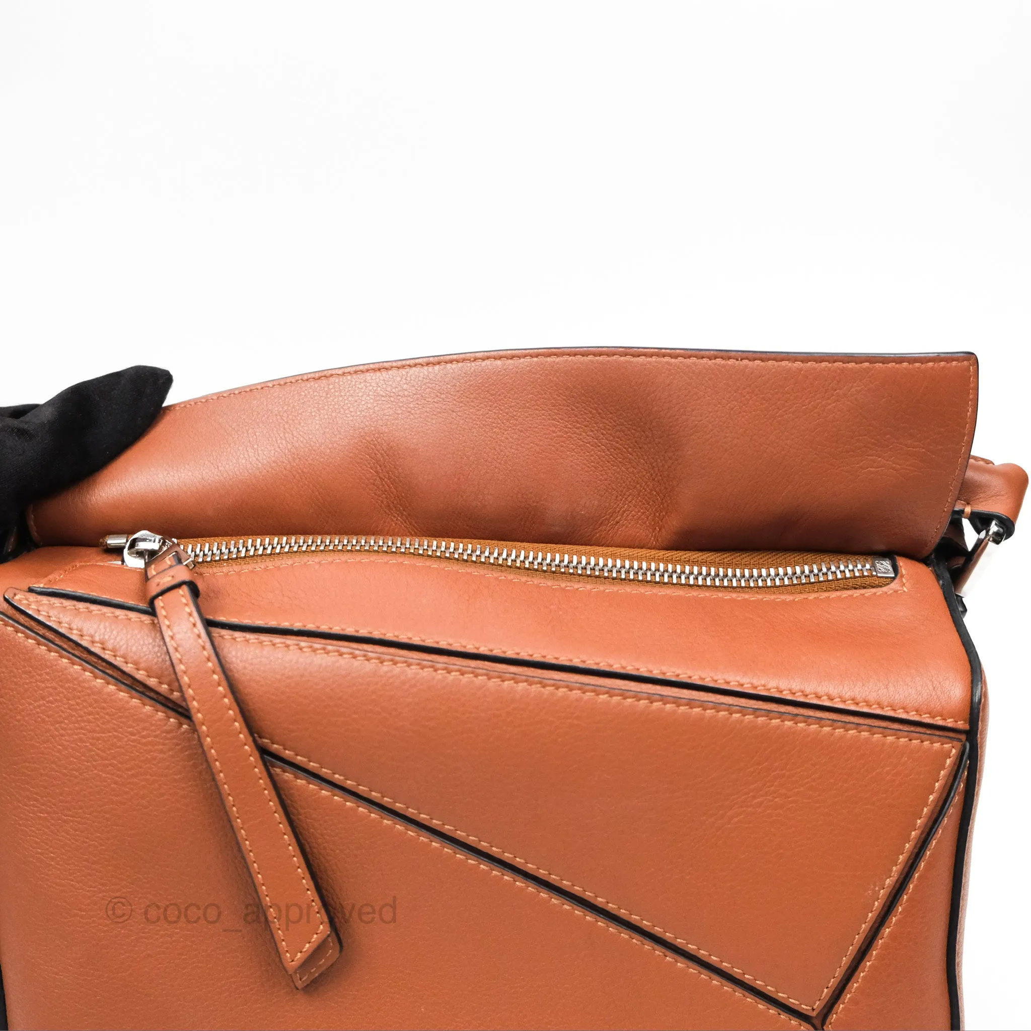 Loewe Small Puzzle Bag Tan Calfskin