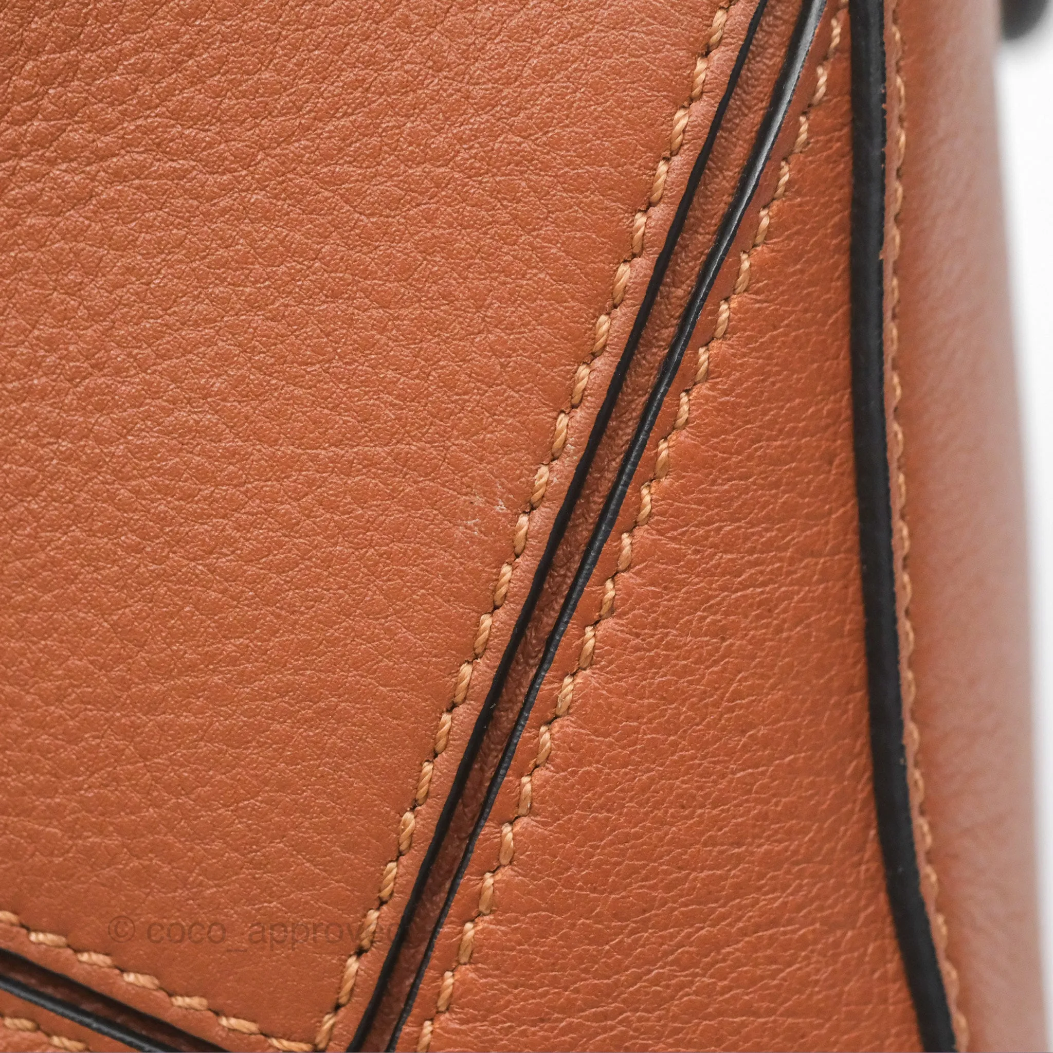 Loewe Small Puzzle Bag Tan Calfskin