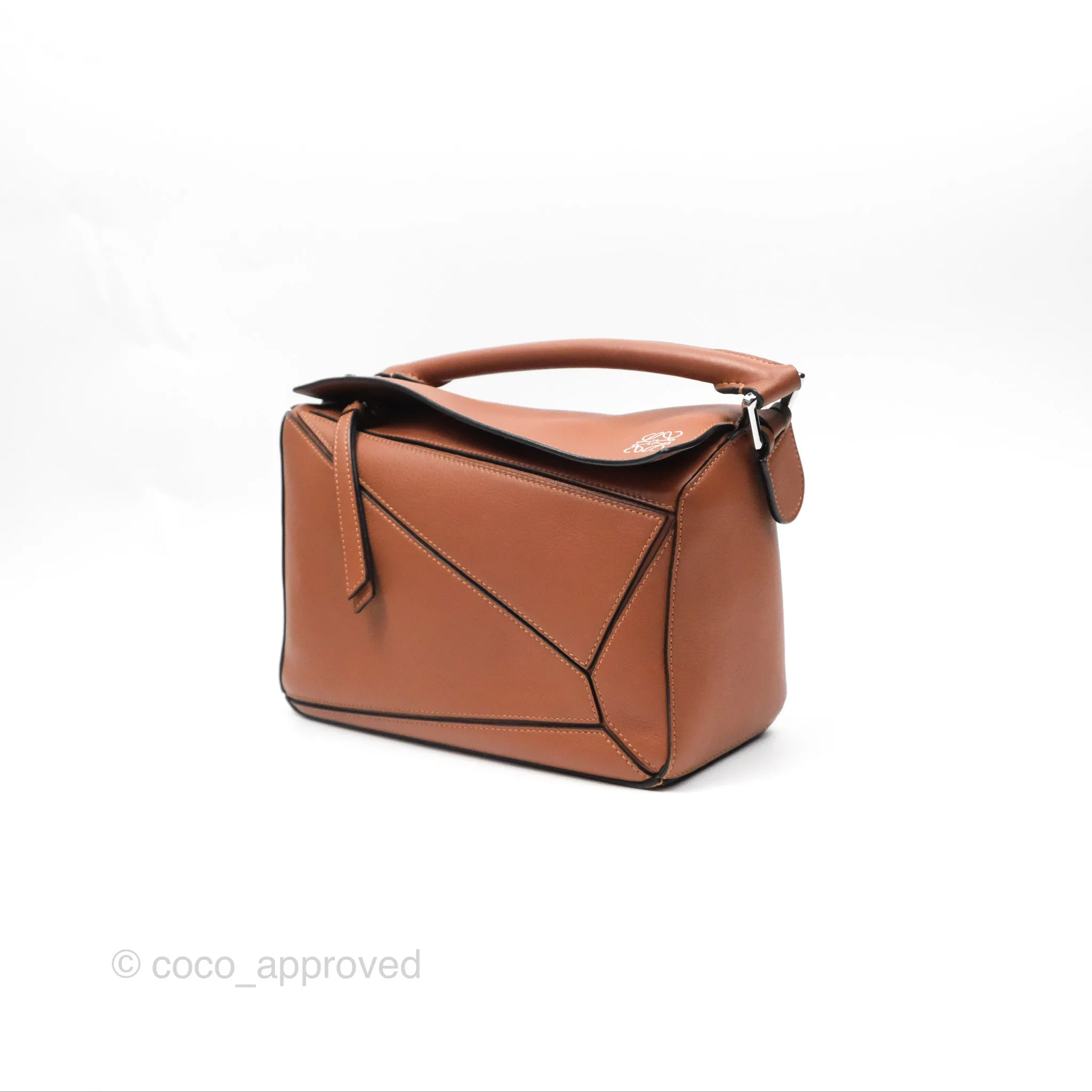 Loewe Small Puzzle Bag Tan Calfskin