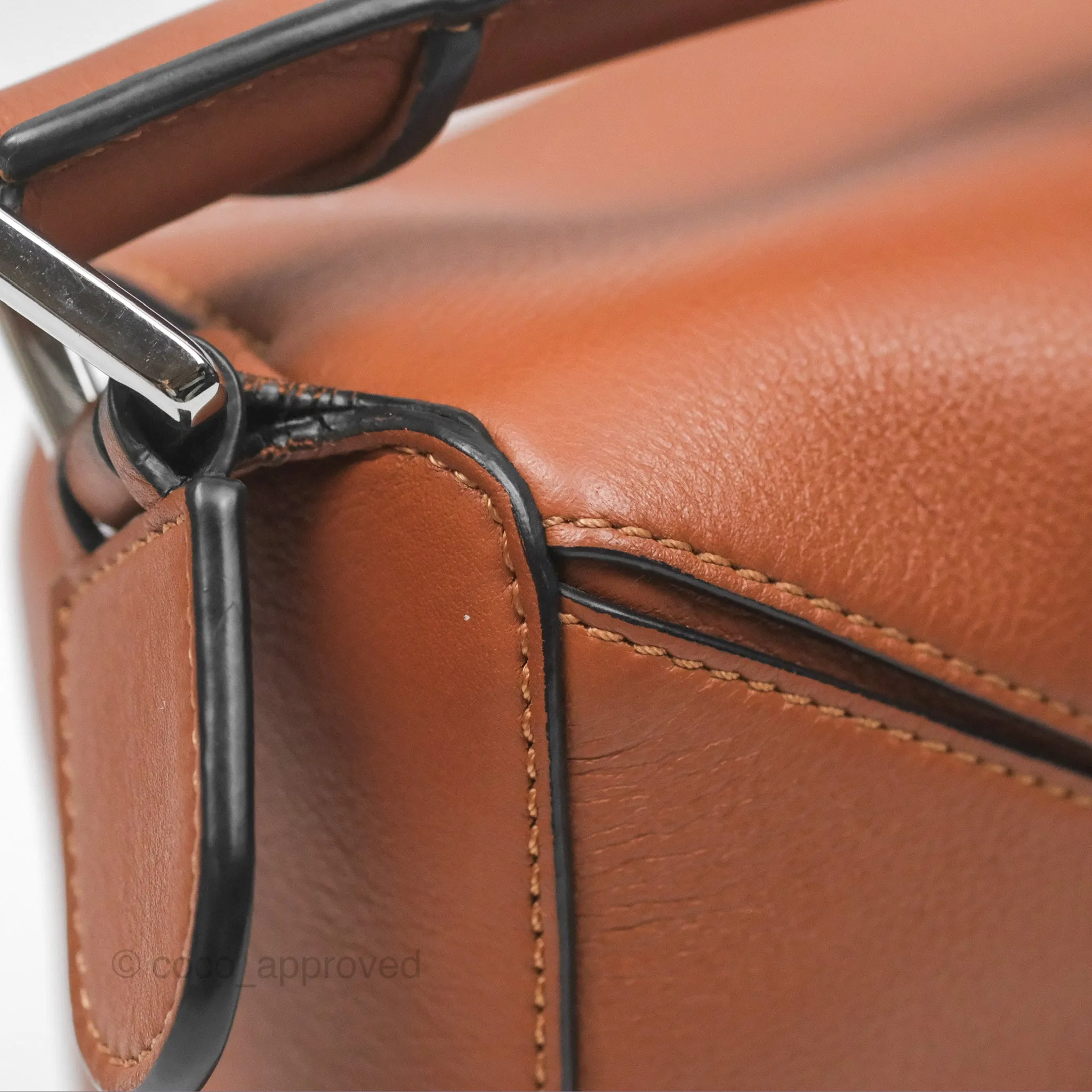 Loewe Small Puzzle Bag Tan Calfskin