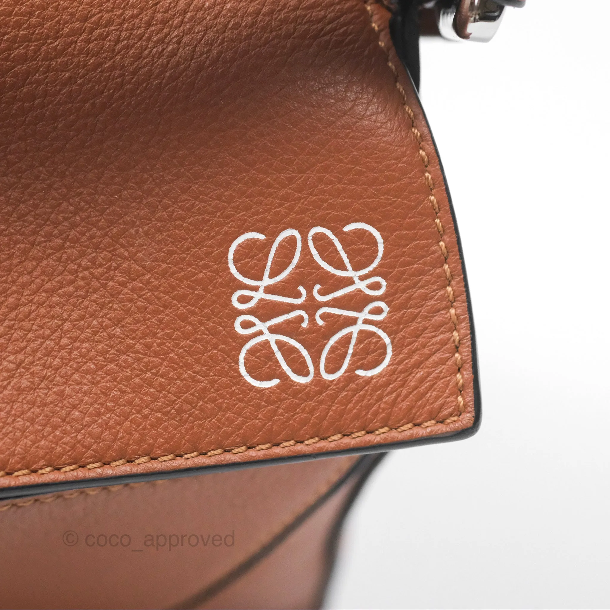 Loewe Small Puzzle Bag Tan Calfskin