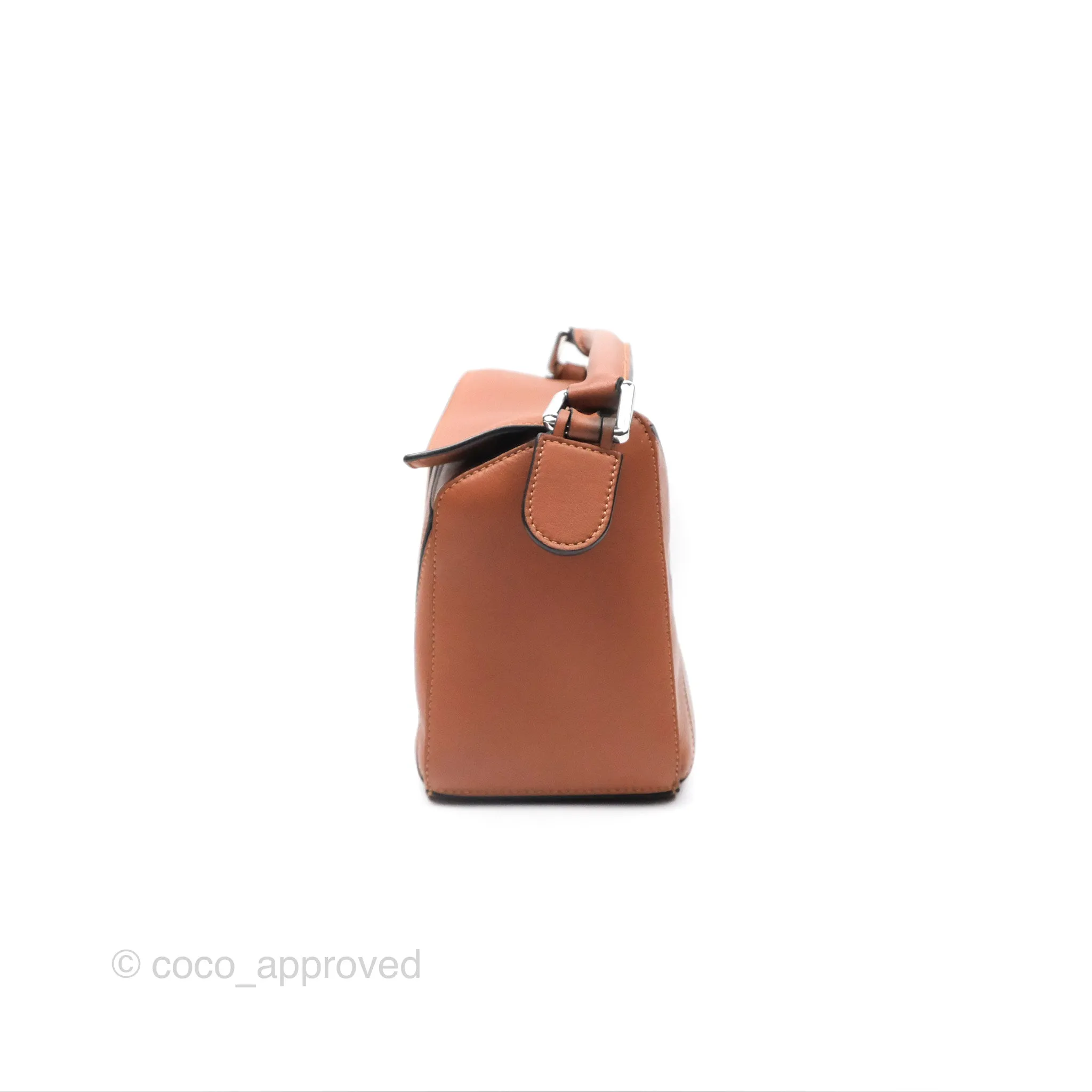 Loewe Small Puzzle Bag Tan Calfskin