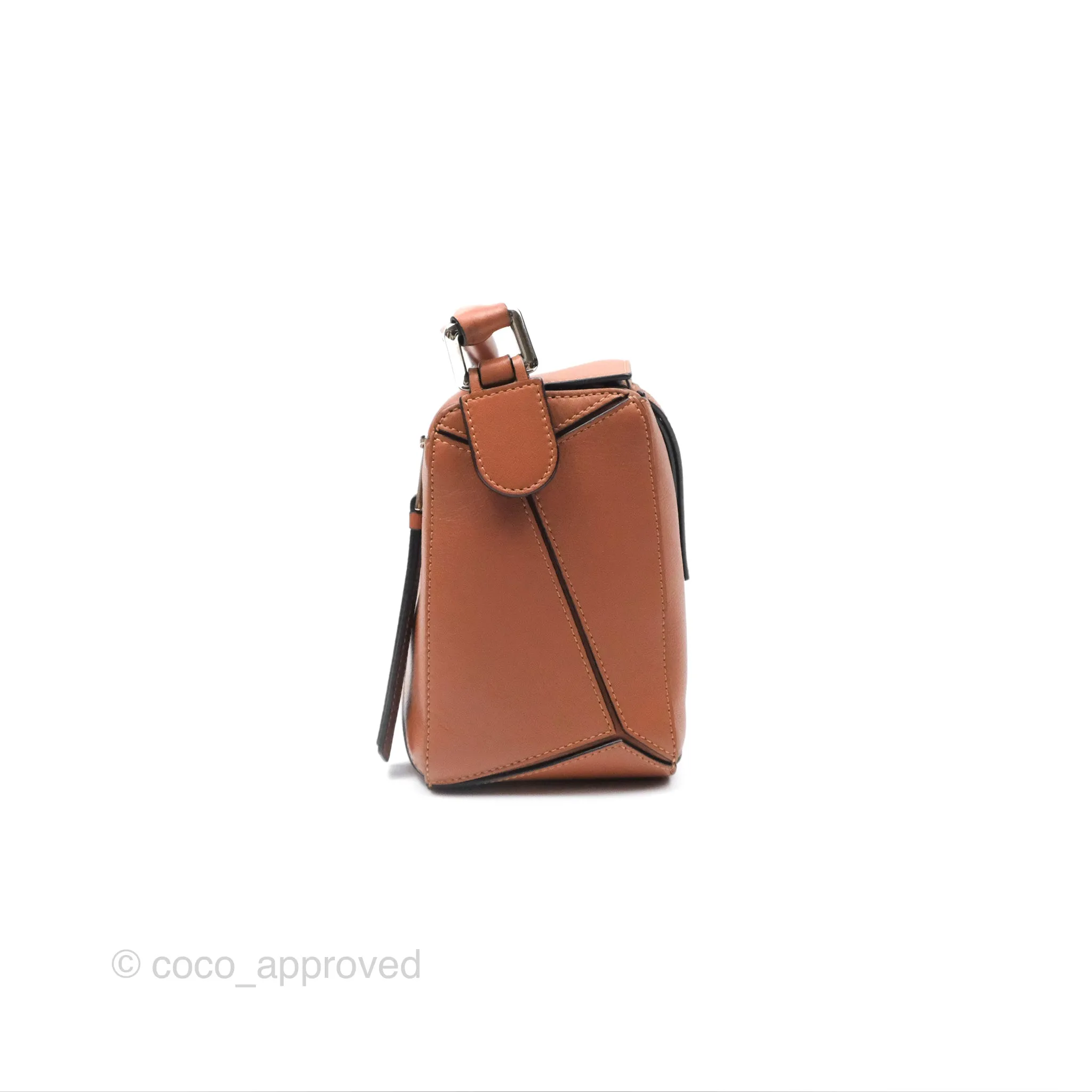 Loewe Small Puzzle Bag Tan Calfskin