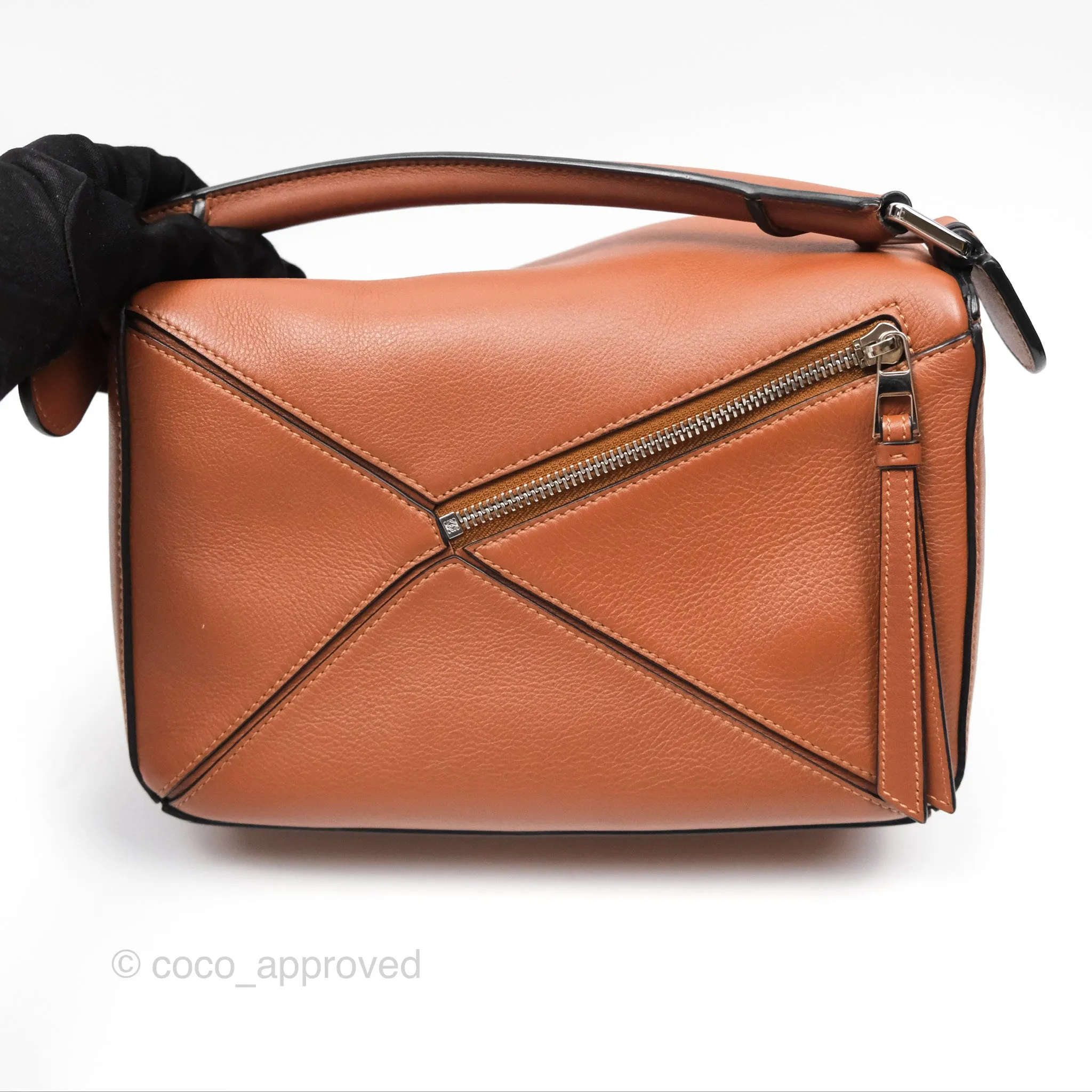 Loewe Small Puzzle Bag Tan Calfskin