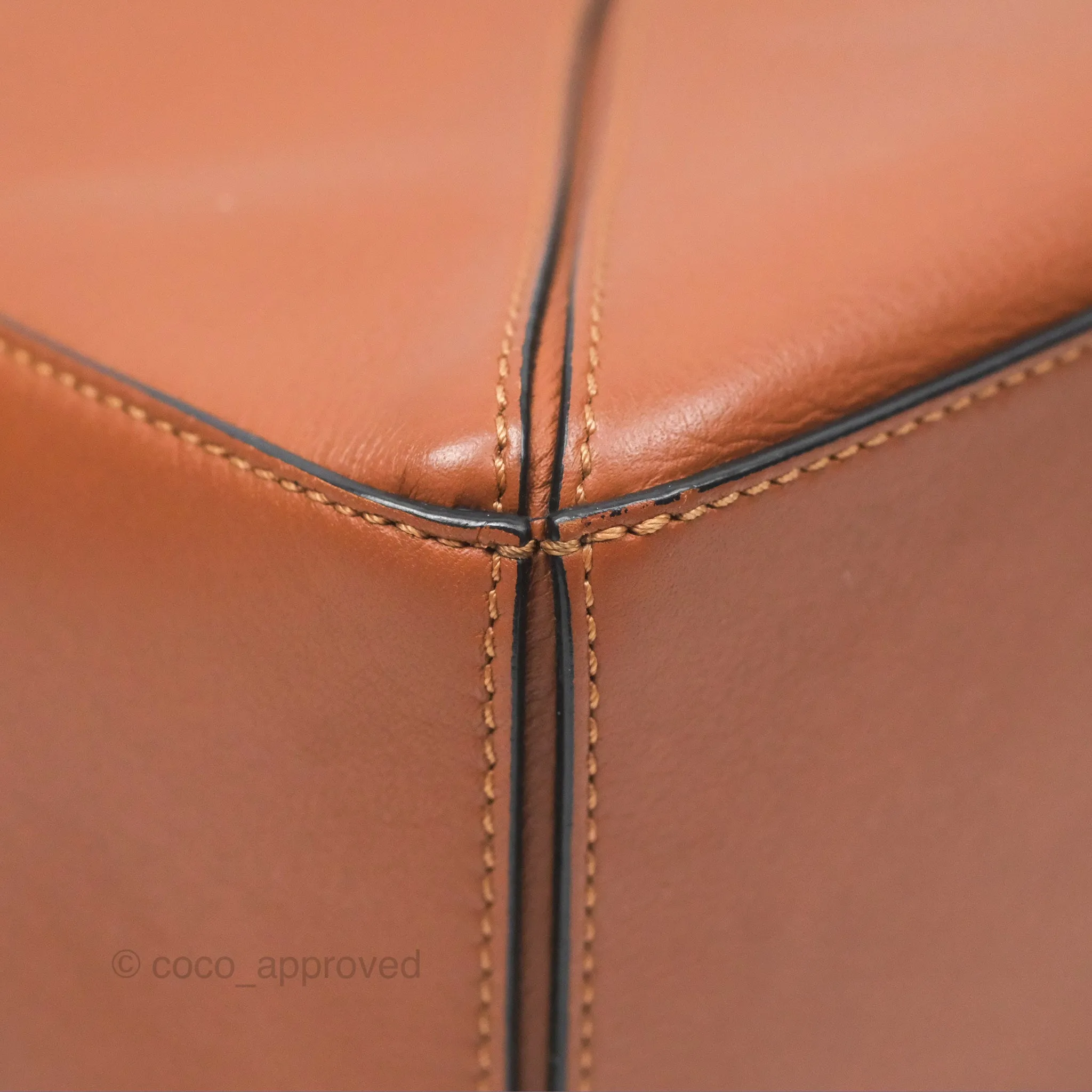 Loewe Small Puzzle Bag Tan Calfskin