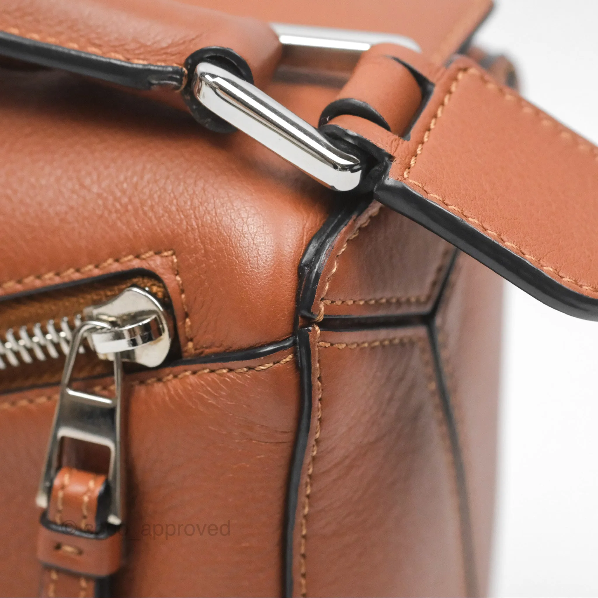 Loewe Small Puzzle Bag Tan Calfskin