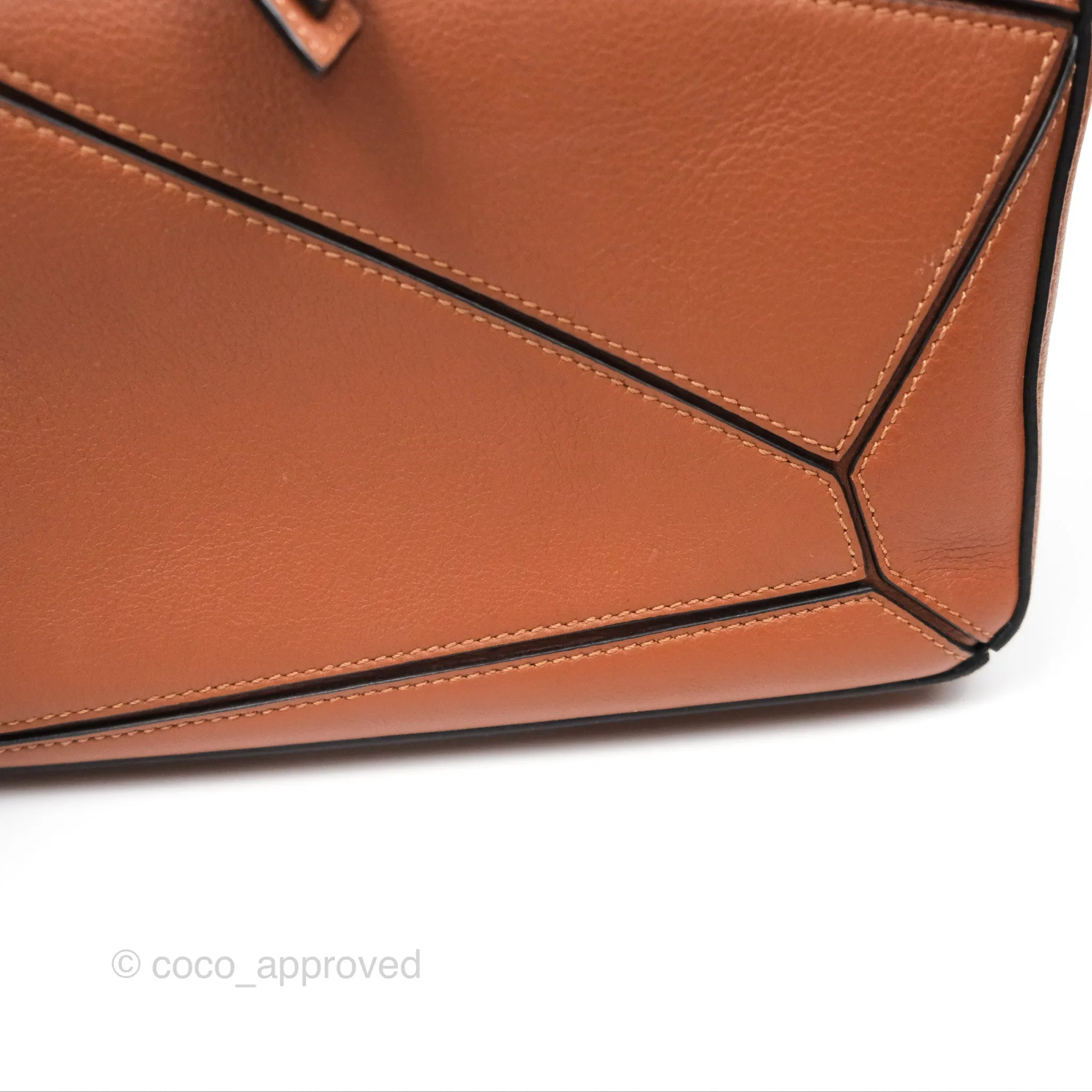 Loewe Small Puzzle Bag Tan Calfskin