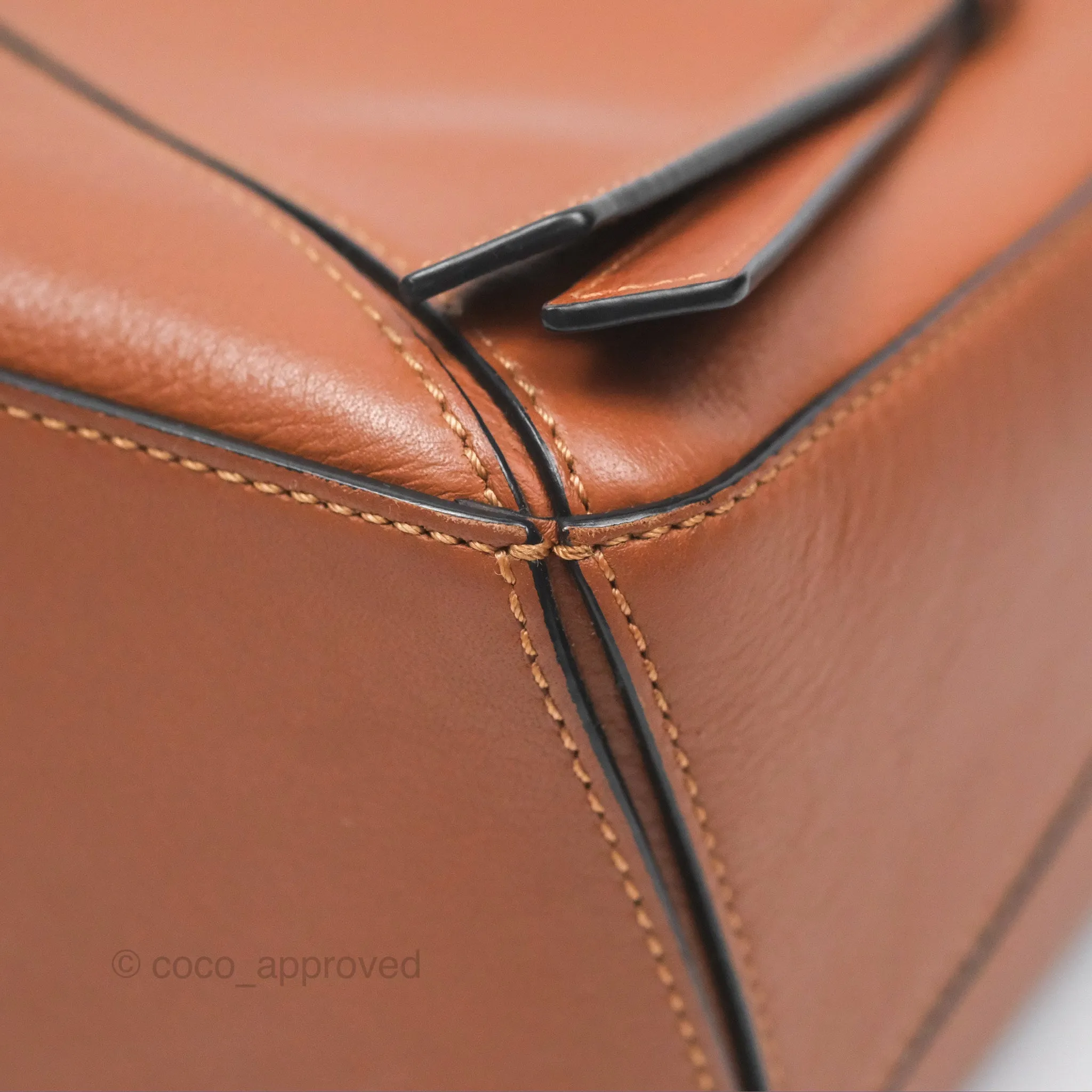 Loewe Small Puzzle Bag Tan Calfskin