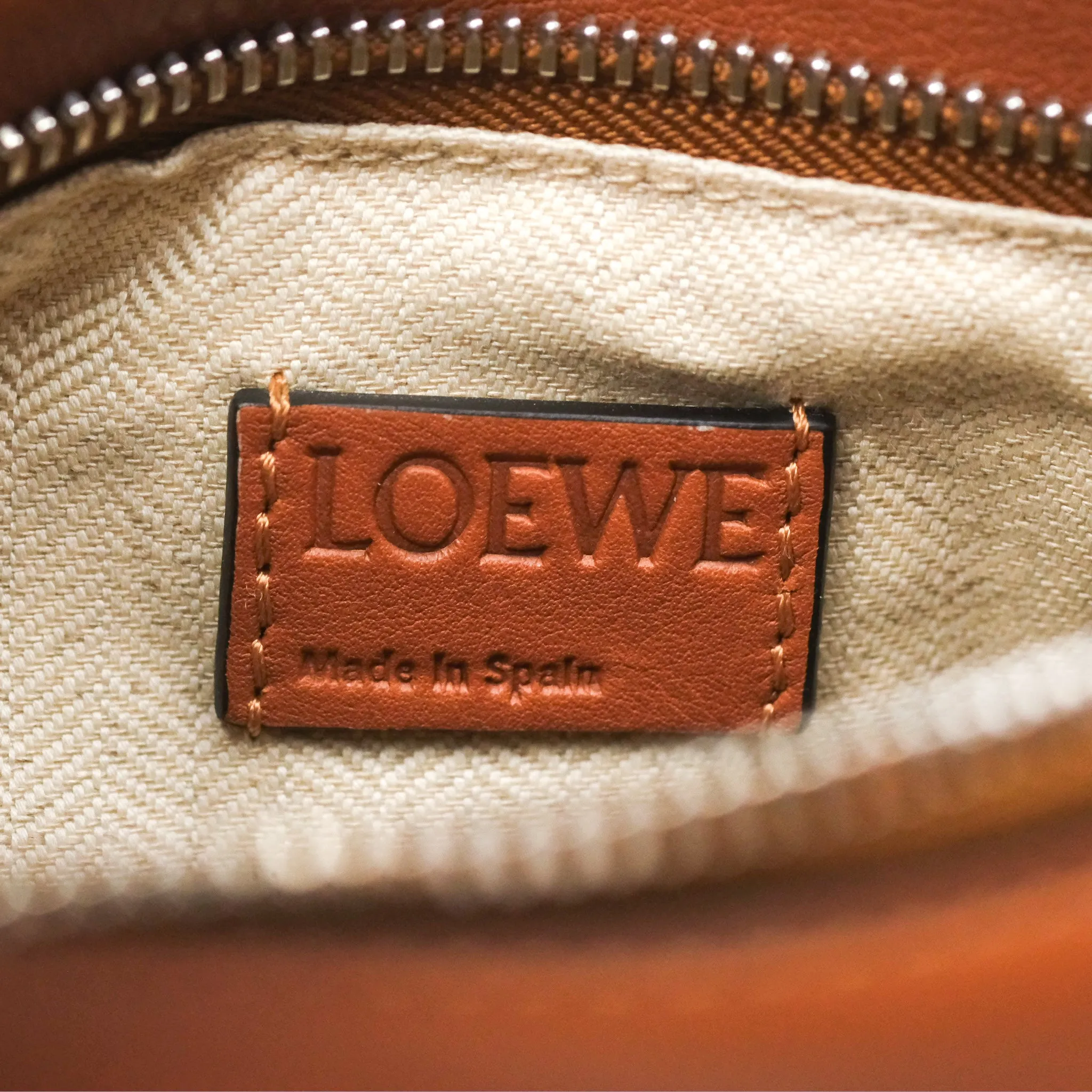 Loewe Small Puzzle Bag Tan Calfskin