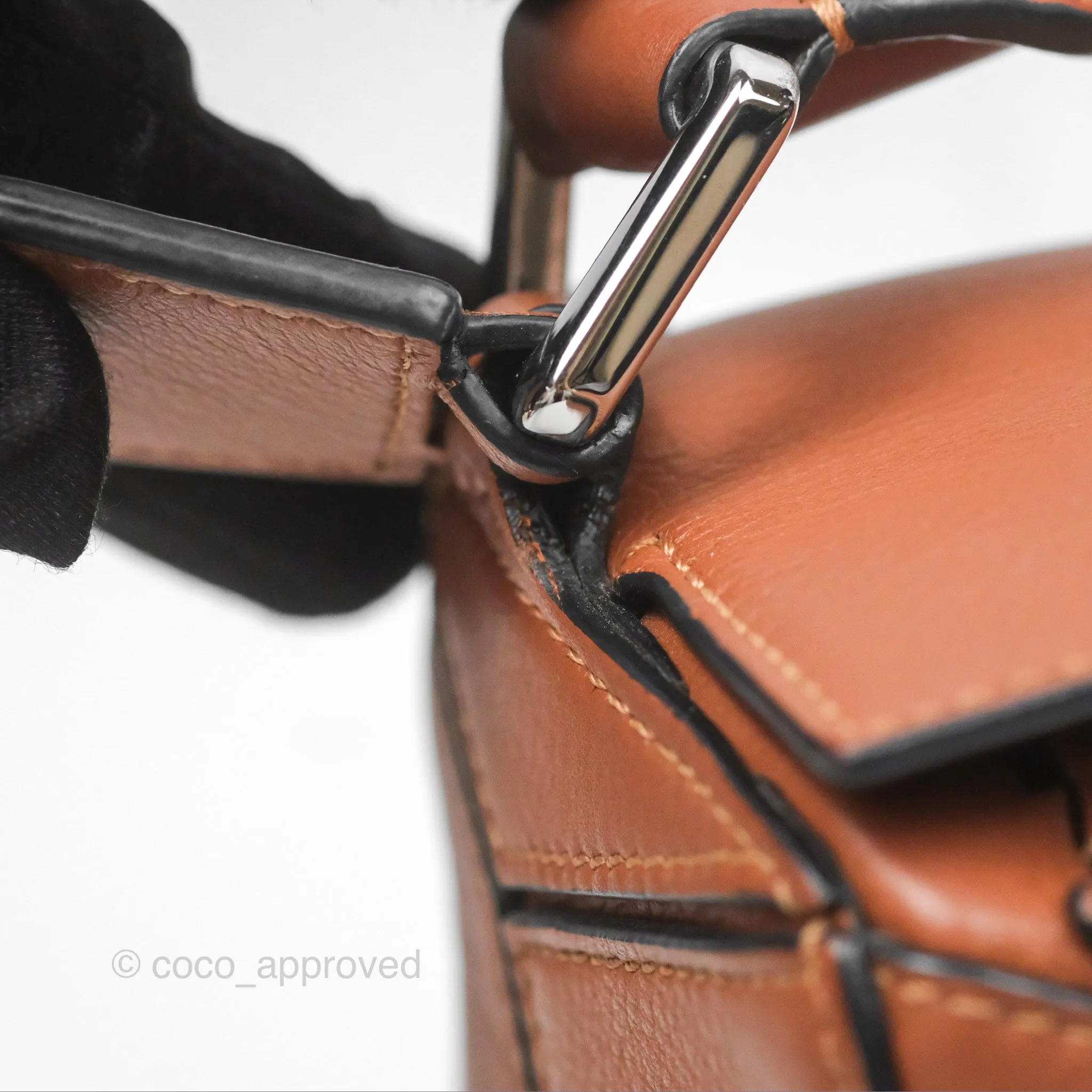Loewe Small Puzzle Bag Tan Calfskin