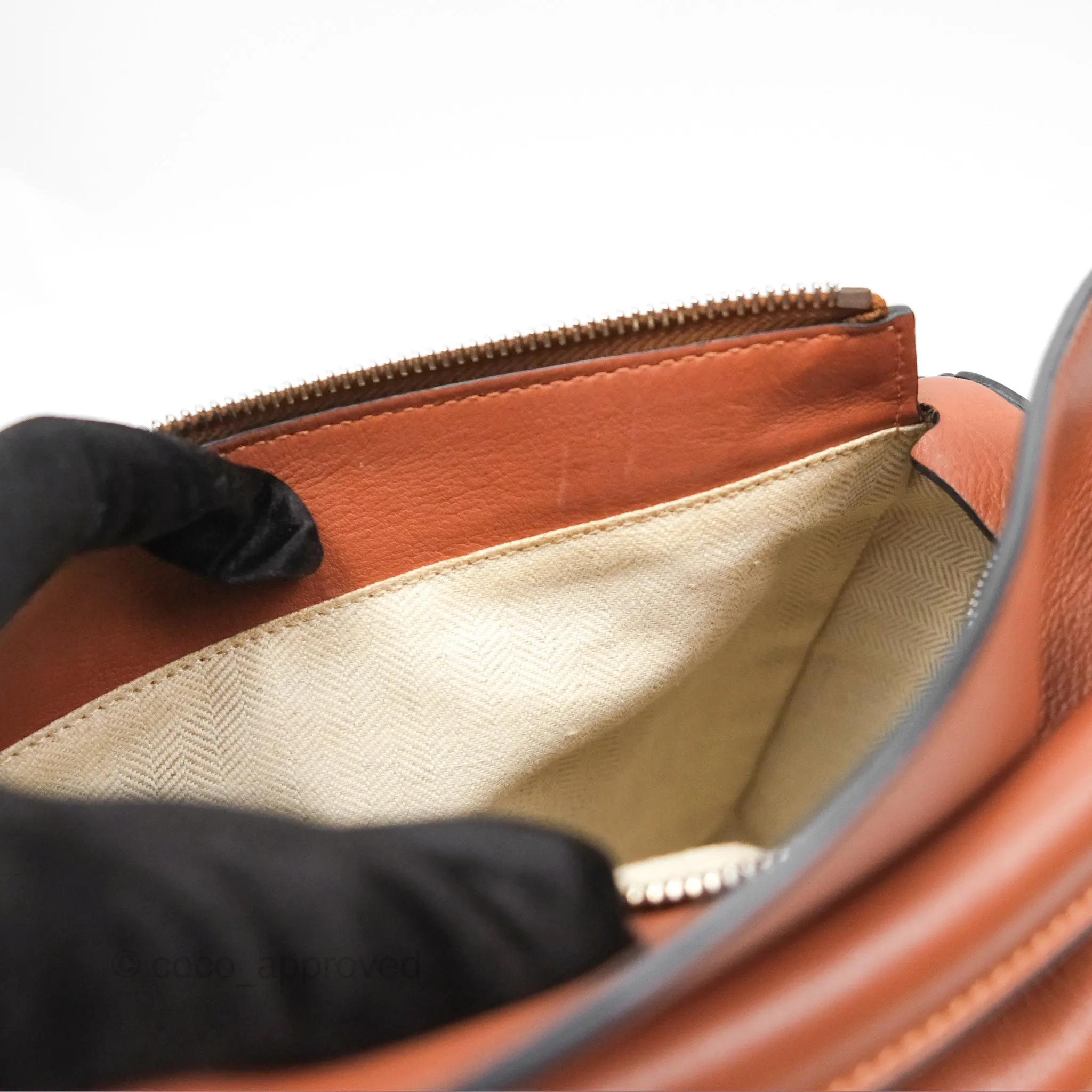 Loewe Small Puzzle Bag Tan Calfskin