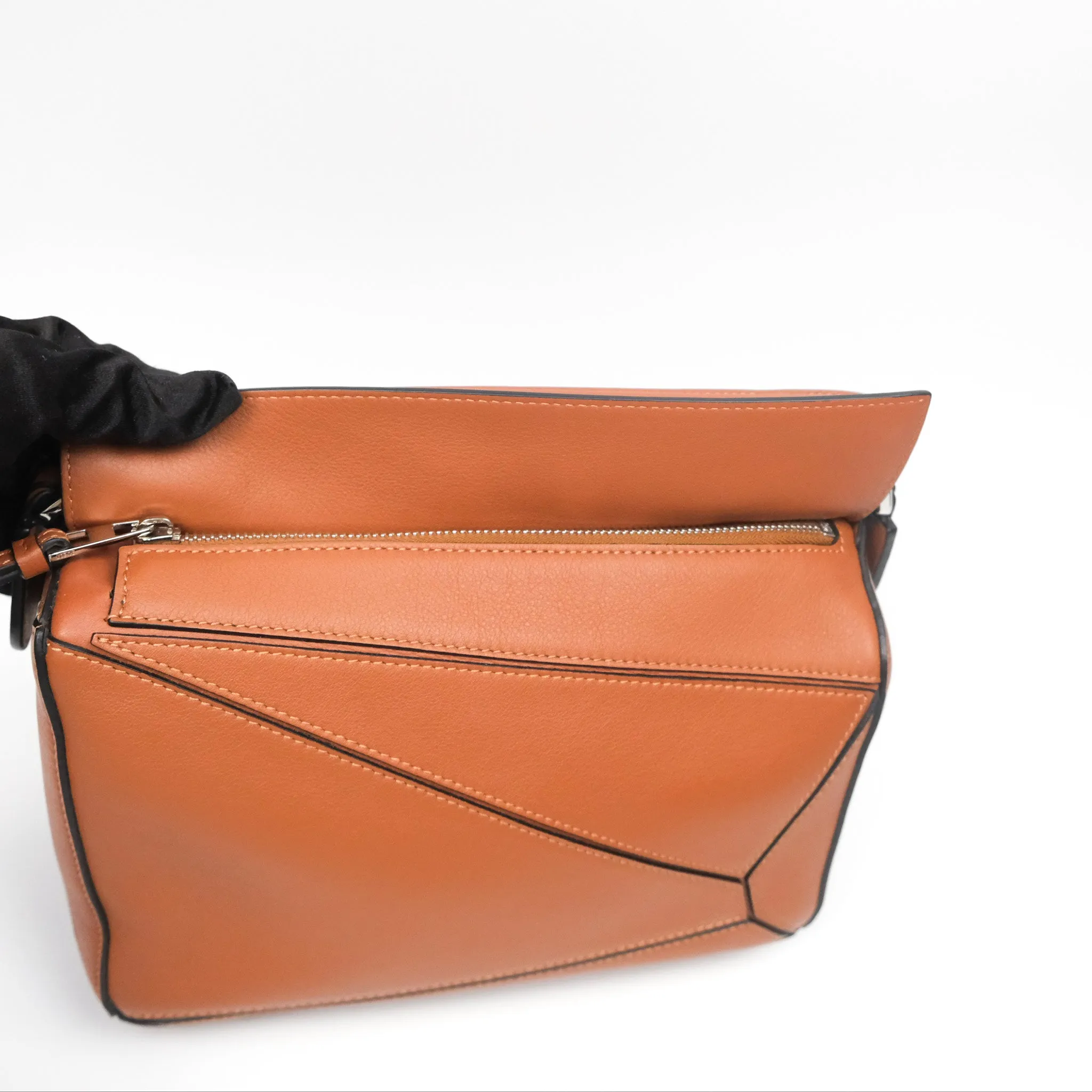 Loewe Small Puzzle Bag Tan Calfskin