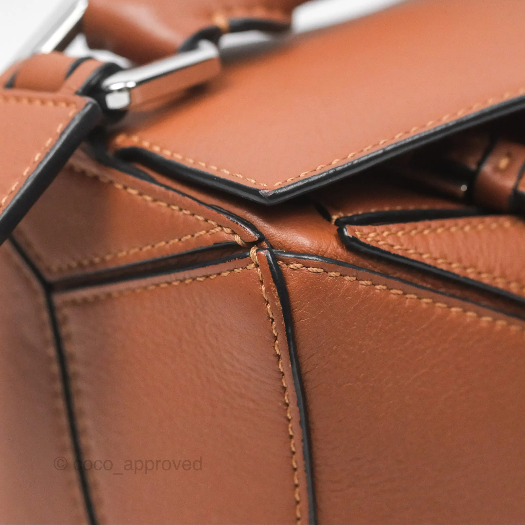 Loewe Small Puzzle Bag Tan Calfskin
