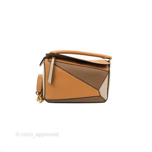 Loewe Small Puzzle Bag Warm Desert & Mink Two Tone Calfskin