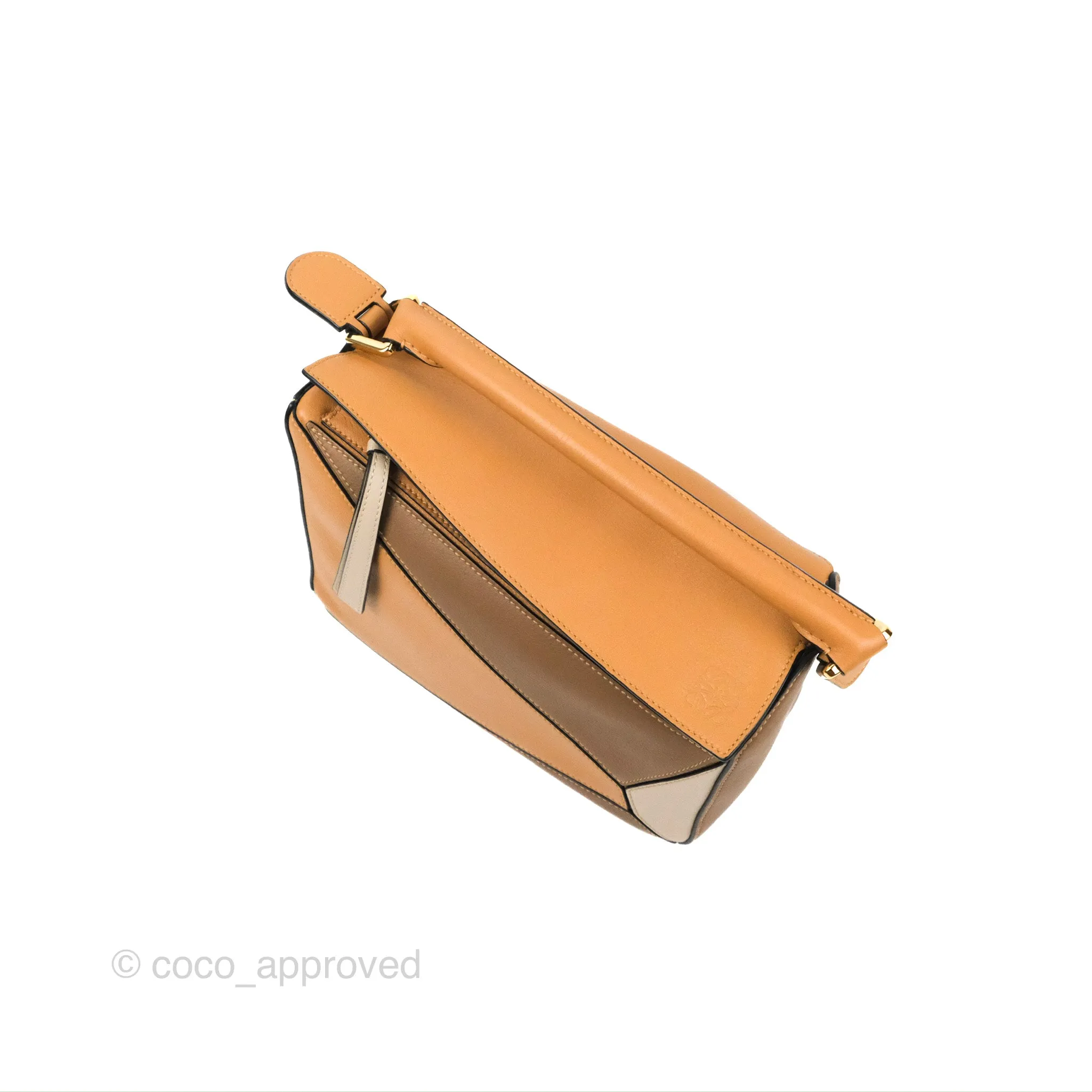 Loewe Small Puzzle Bag Warm Desert & Mink Two Tone Calfskin