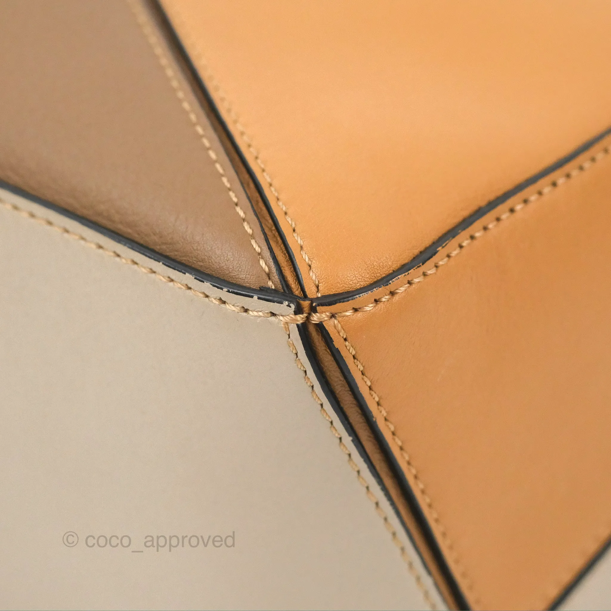 Loewe Small Puzzle Bag Warm Desert & Mink Two Tone Calfskin