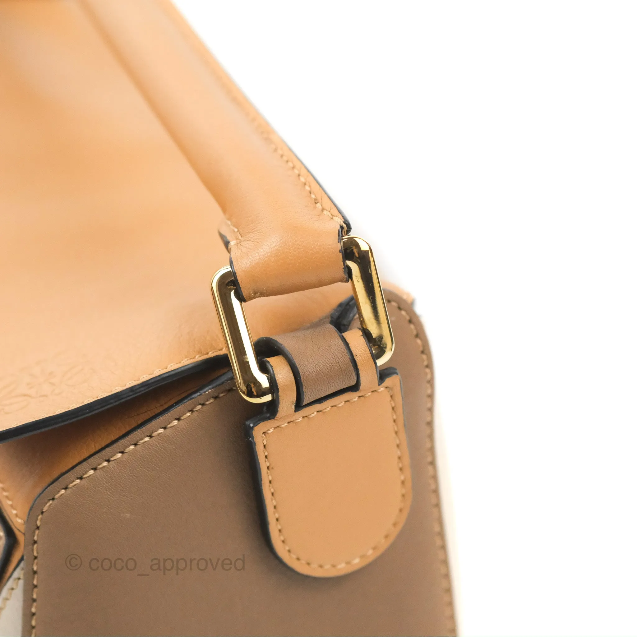 Loewe Small Puzzle Bag Warm Desert & Mink Two Tone Calfskin