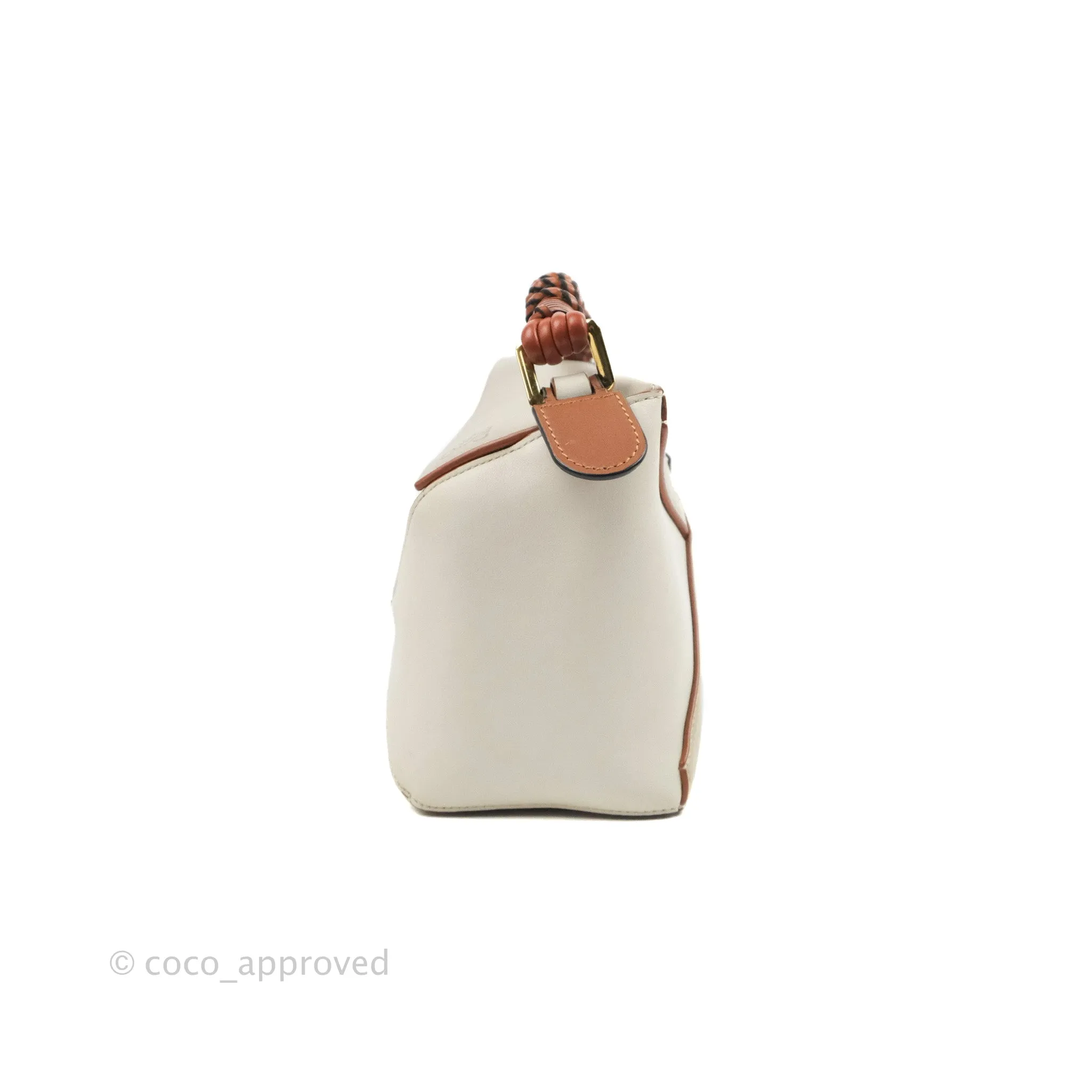 Loewe Small Puzzle Edge Bag Ghost/Soft White Nappa Calfskin