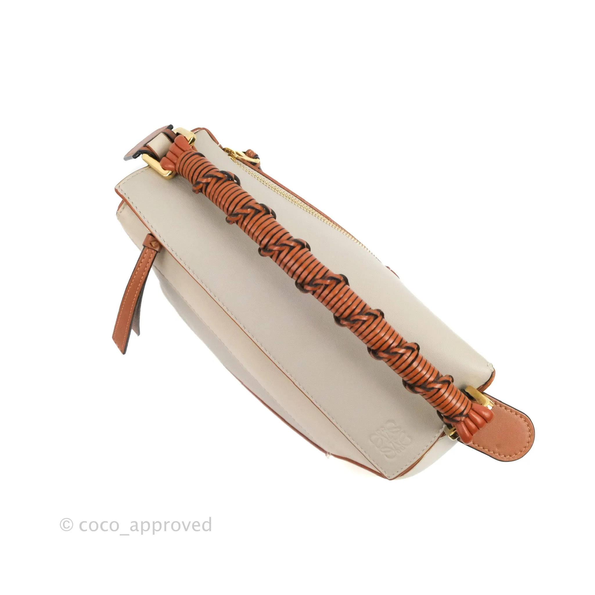 Loewe Small Puzzle Edge Bag Ghost/Soft White Nappa Calfskin