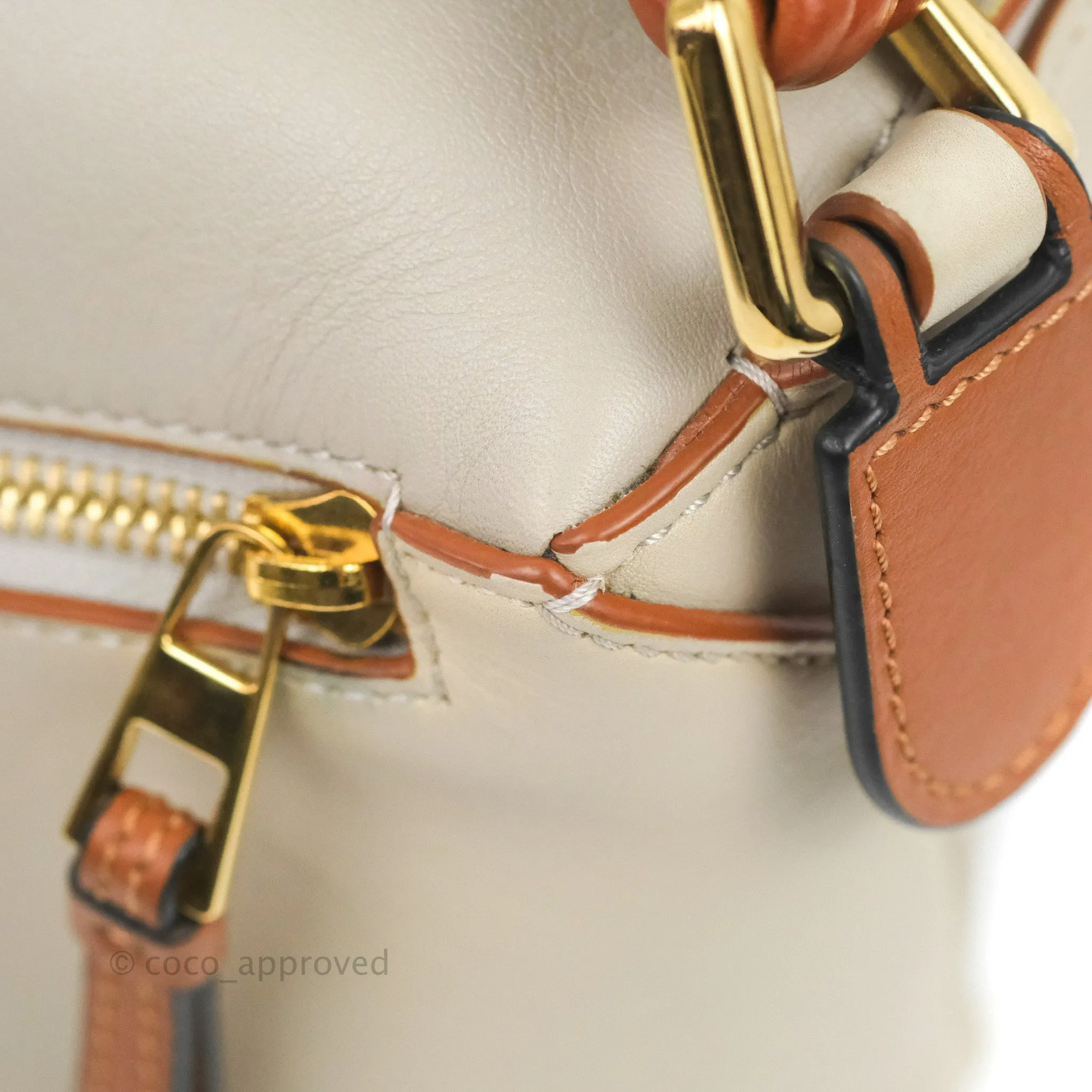 Loewe Small Puzzle Edge Bag Ghost/Soft White Nappa Calfskin