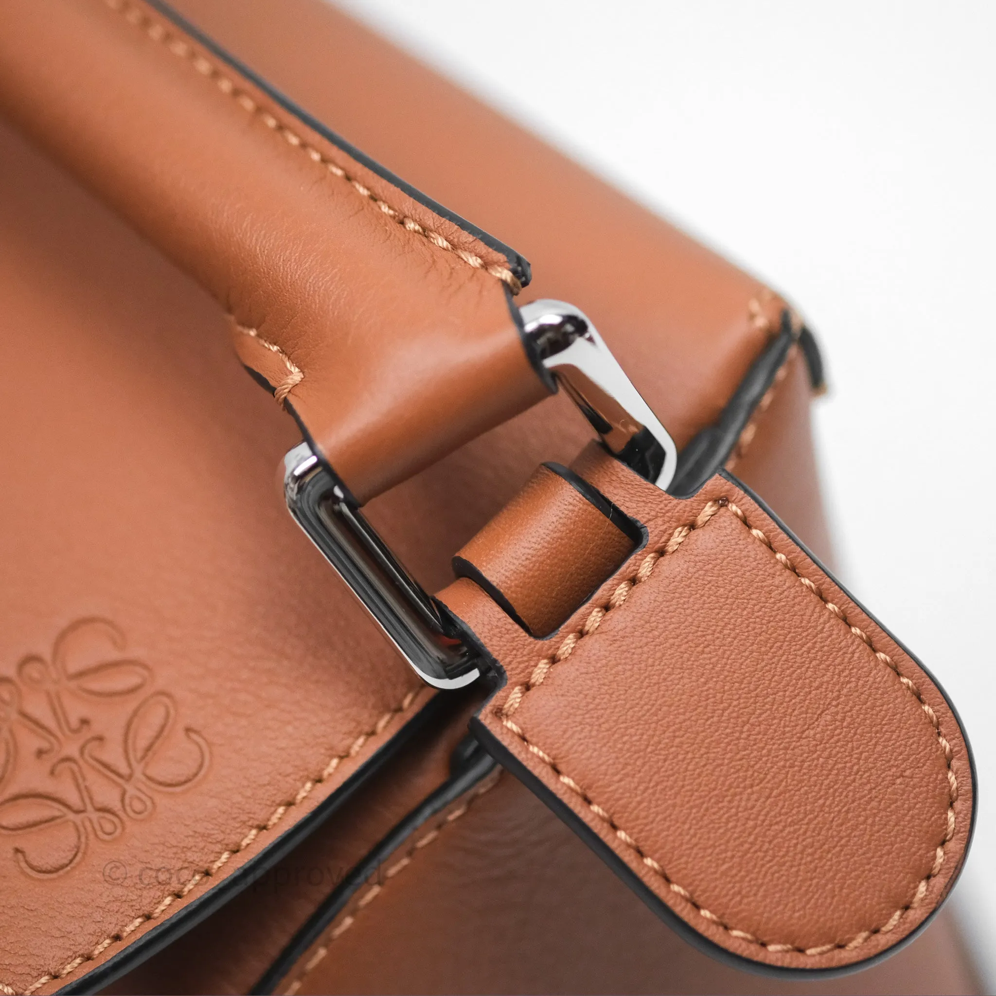 Loewe Small Puzzle Edge Bag in Tan Calfskin
