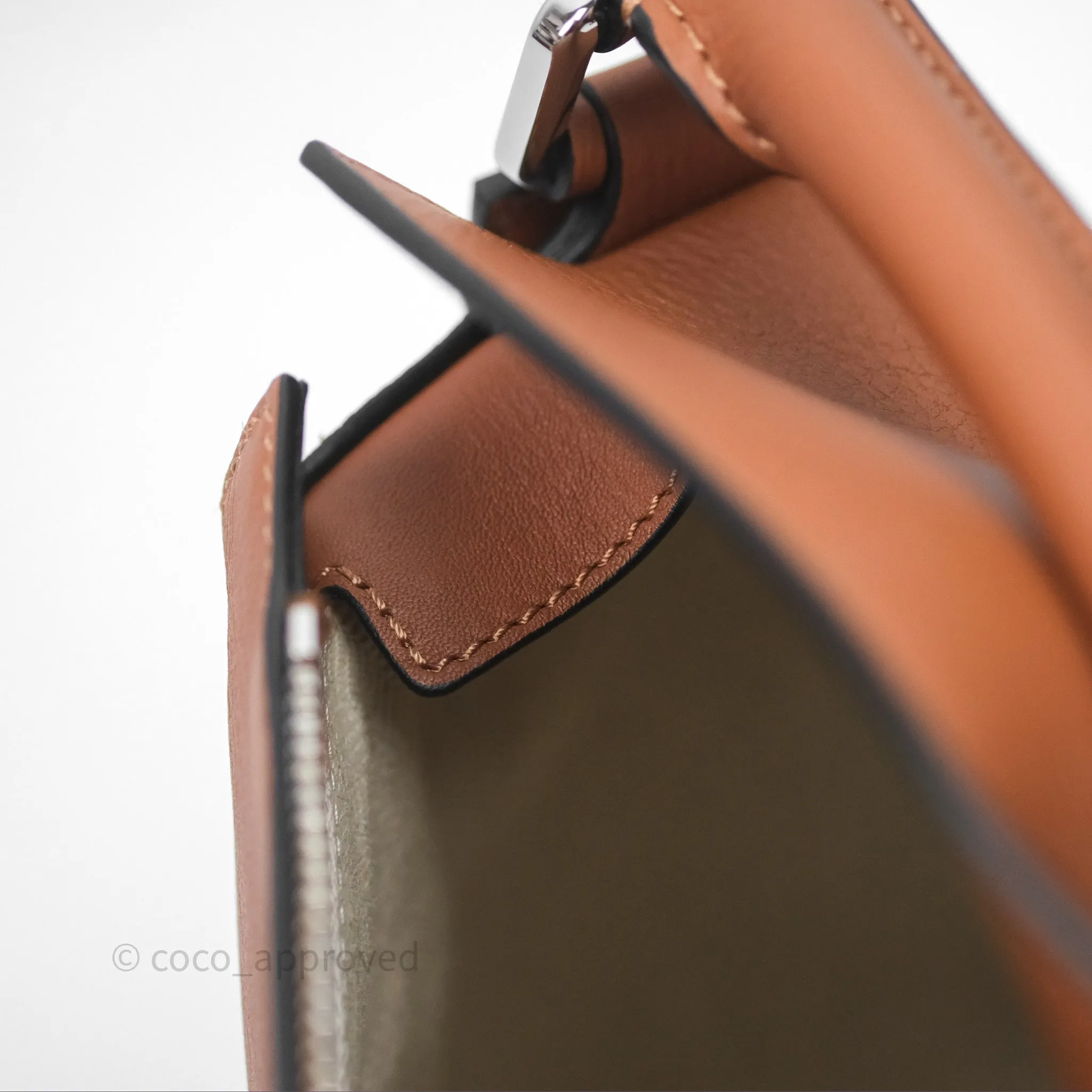 Loewe Small Puzzle Edge Bag in Tan Calfskin