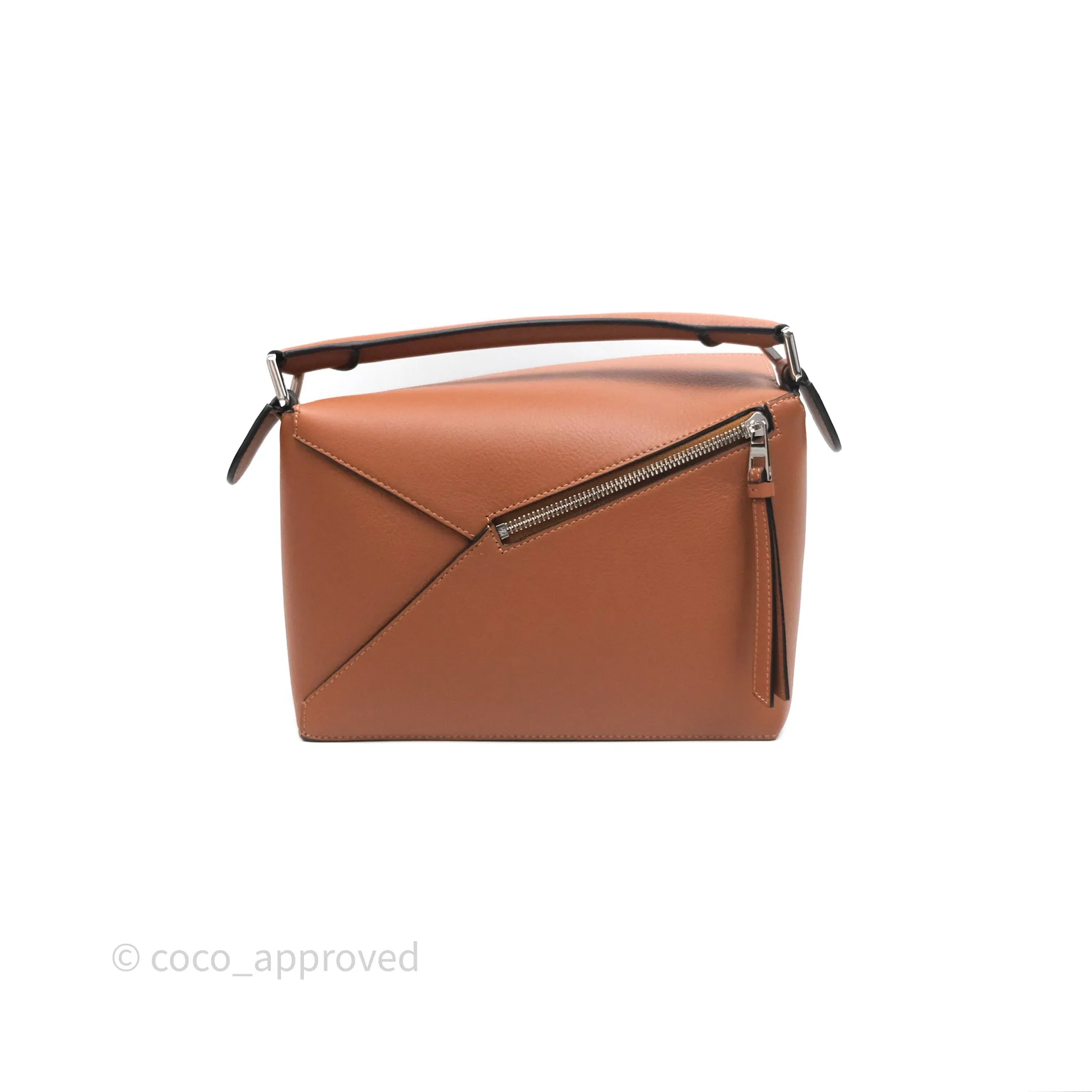 Loewe Small Puzzle Edge Bag in Tan Calfskin