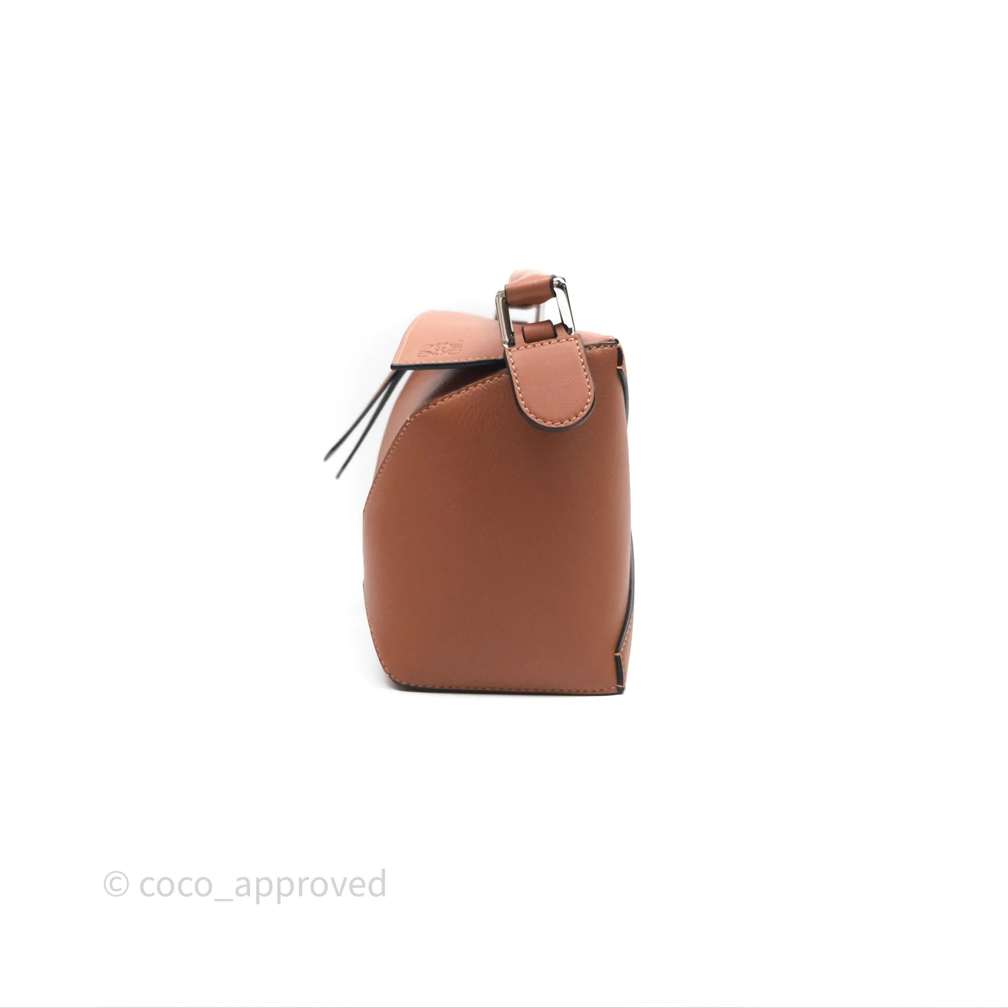 Loewe Small Puzzle Edge Bag in Tan Calfskin