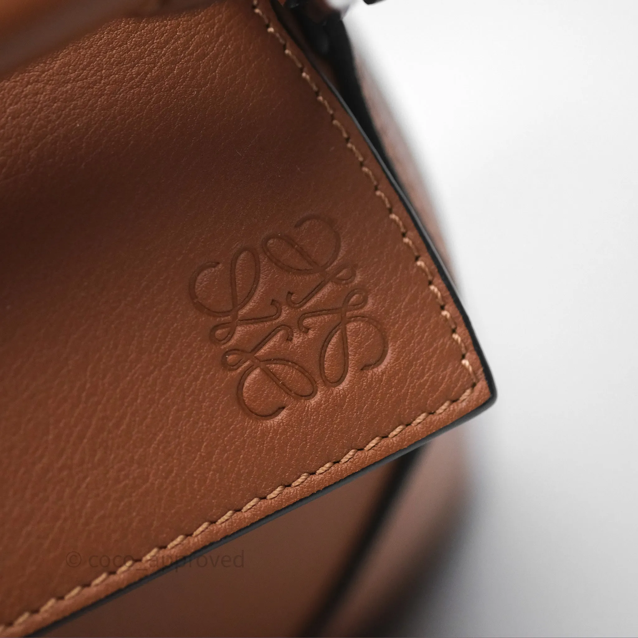 Loewe Small Puzzle Edge Bag in Tan Calfskin