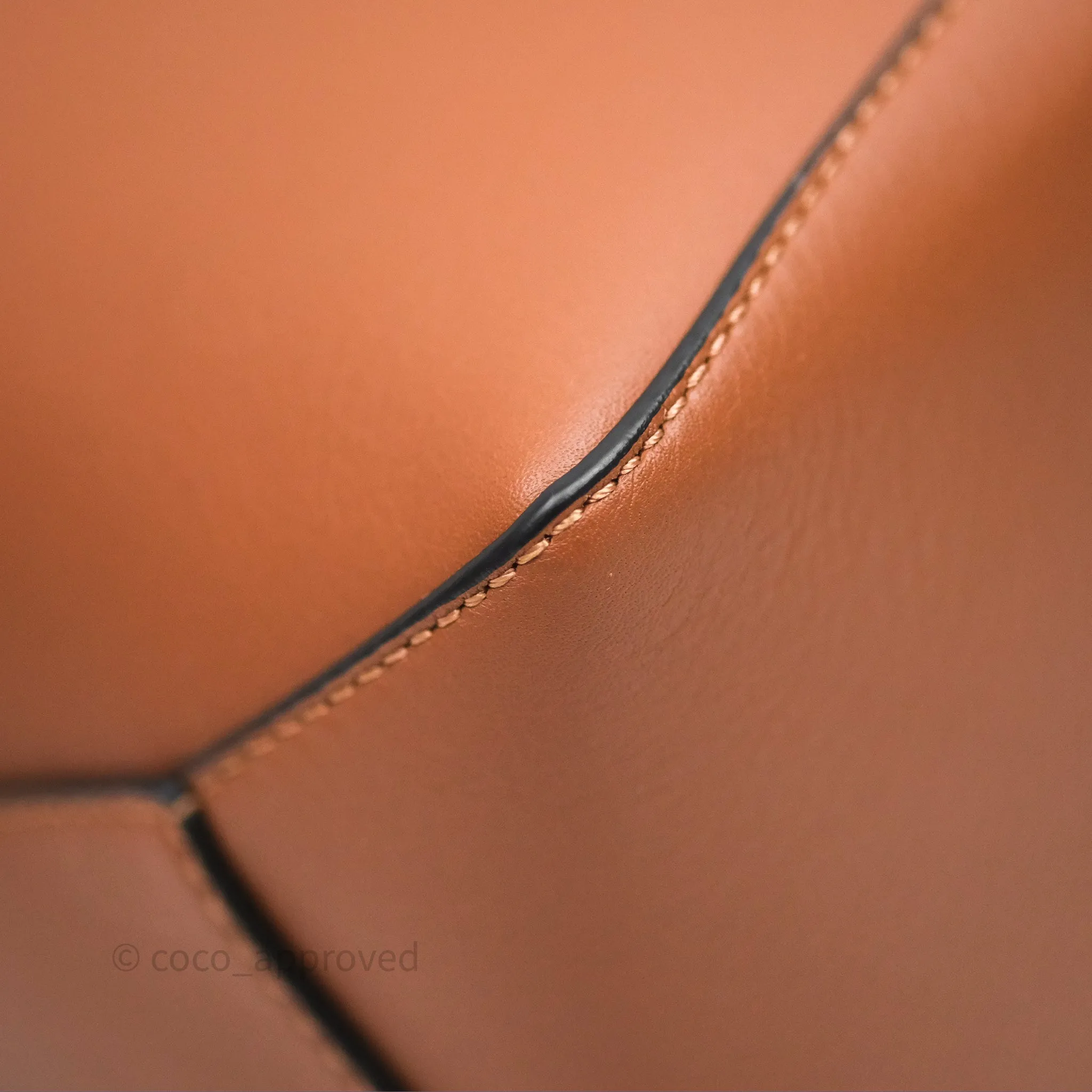 Loewe Small Puzzle Edge Bag in Tan Calfskin