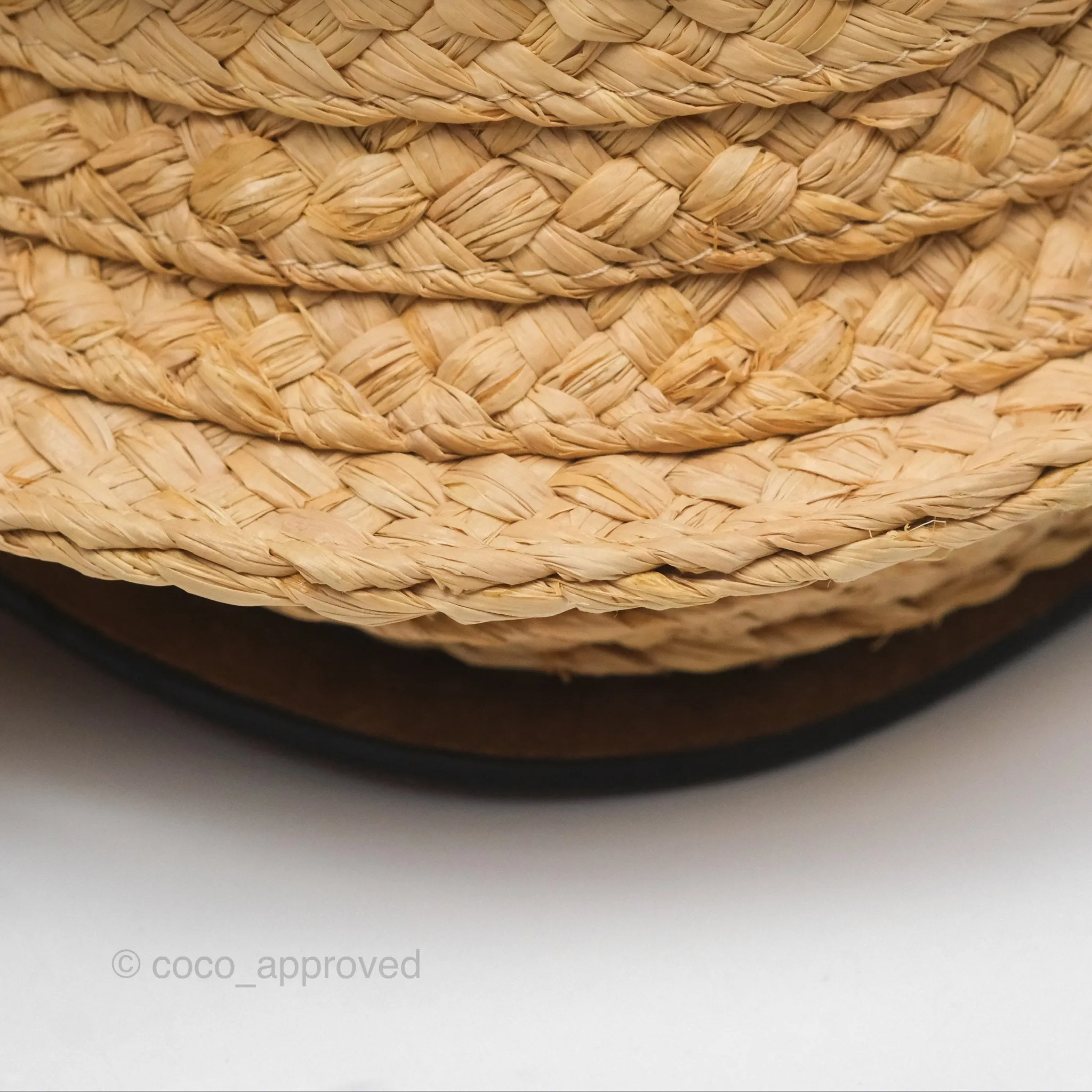 Loewe Small Raffia Gate Bag Smooth Calfskin in Tan