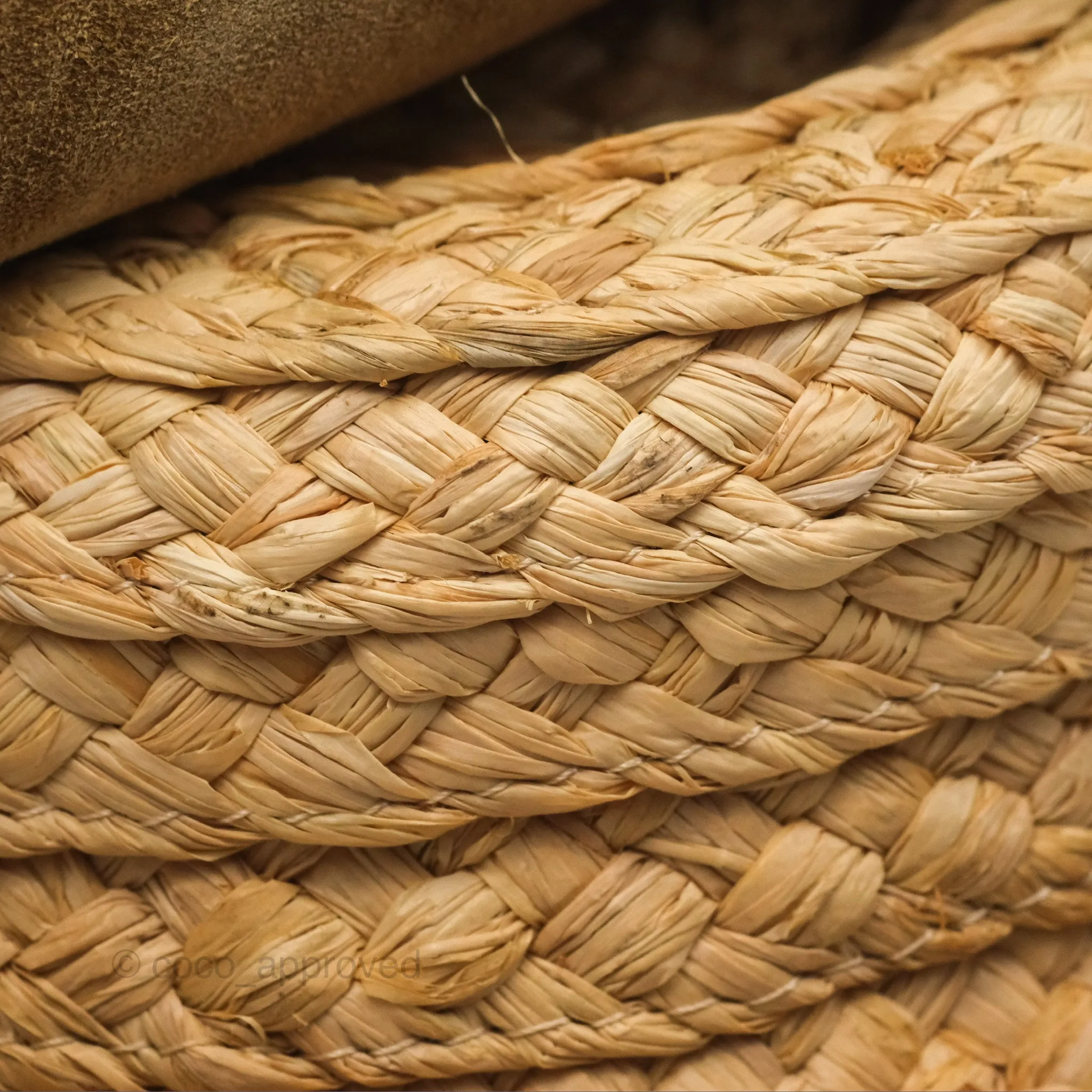 Loewe Small Raffia Gate Bag Smooth Calfskin in Tan