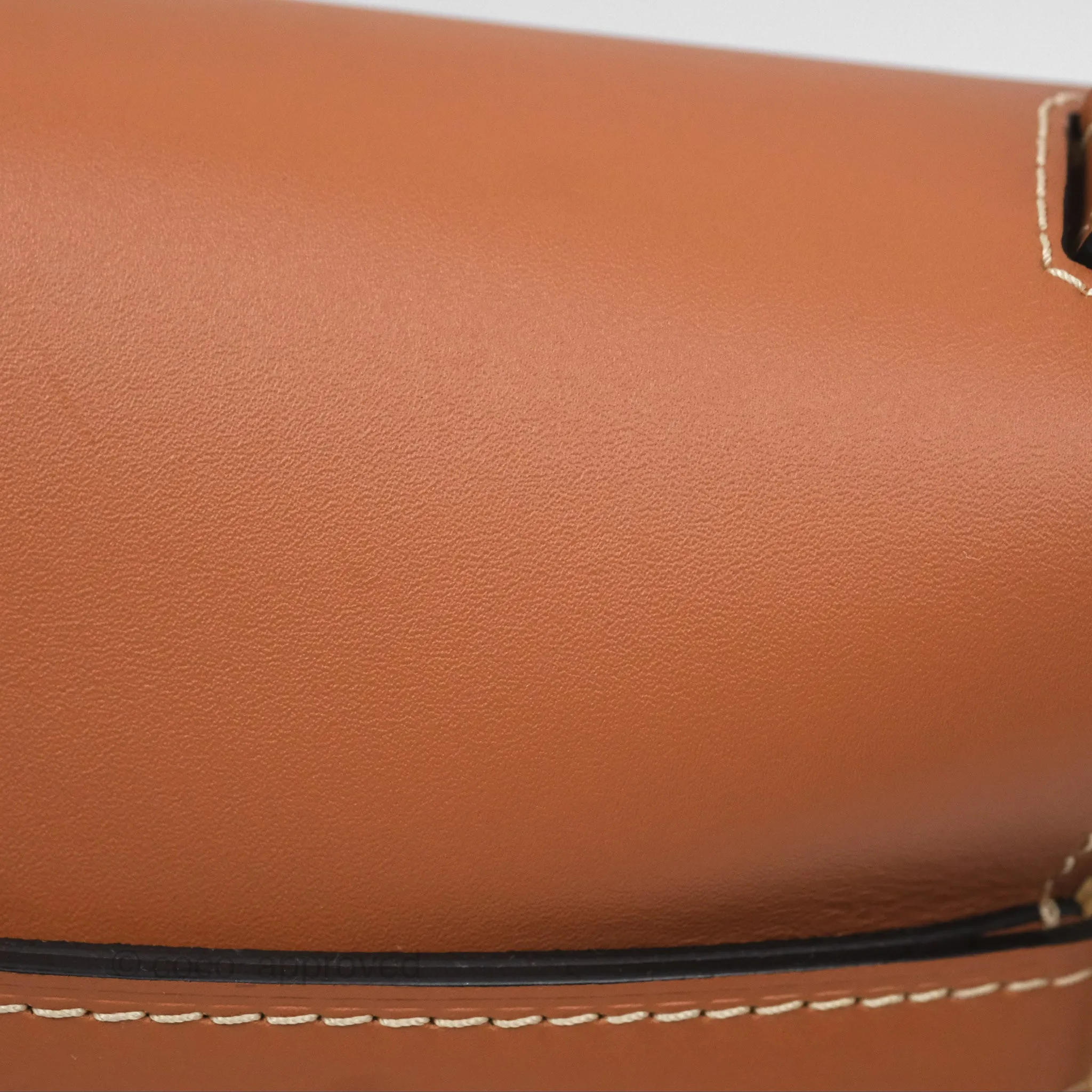 Loewe Small Raffia Gate Bag Smooth Calfskin in Tan