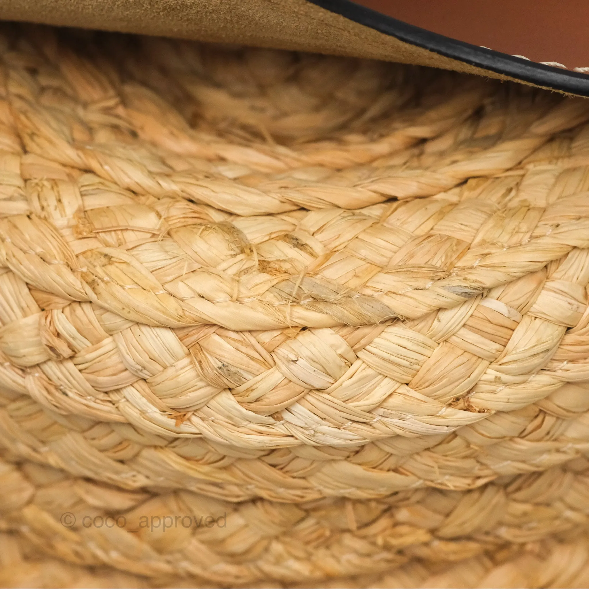 Loewe Small Raffia Gate Bag Smooth Calfskin in Tan