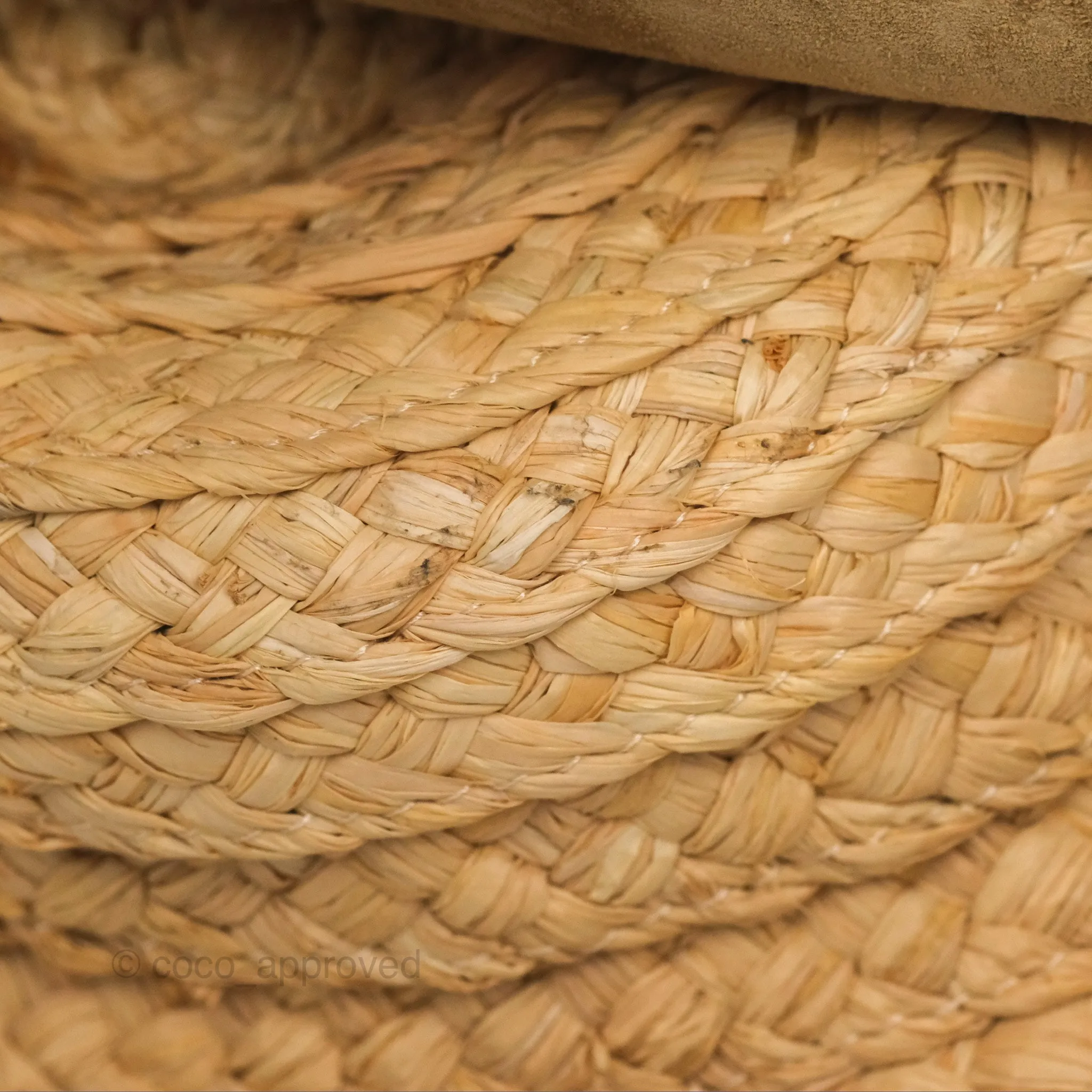 Loewe Small Raffia Gate Bag Smooth Calfskin in Tan
